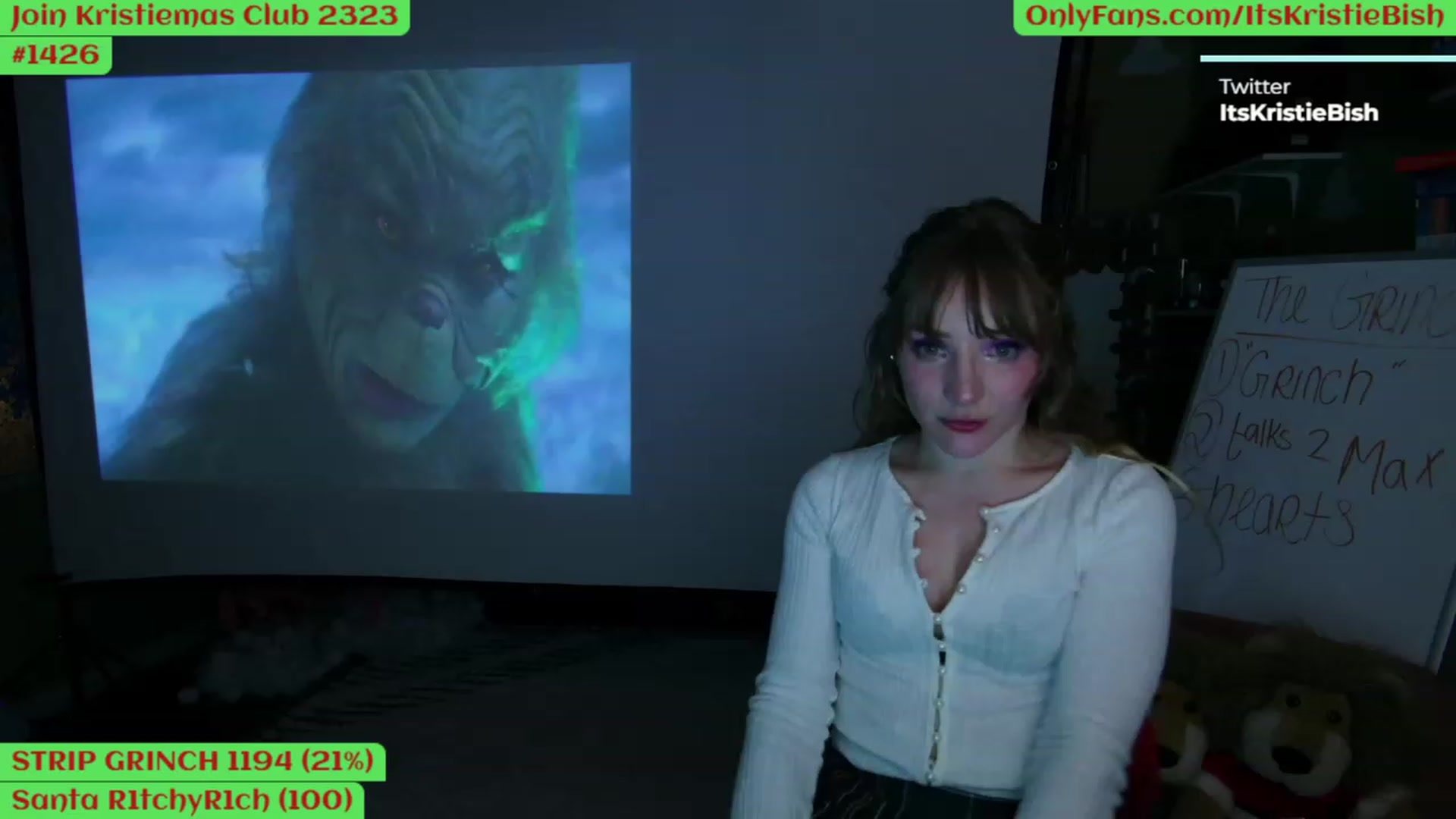 Gallery image thumbnail from Kristiemas's myfreecams stream on, 12/21/2022, 04:16 image 12 of 20