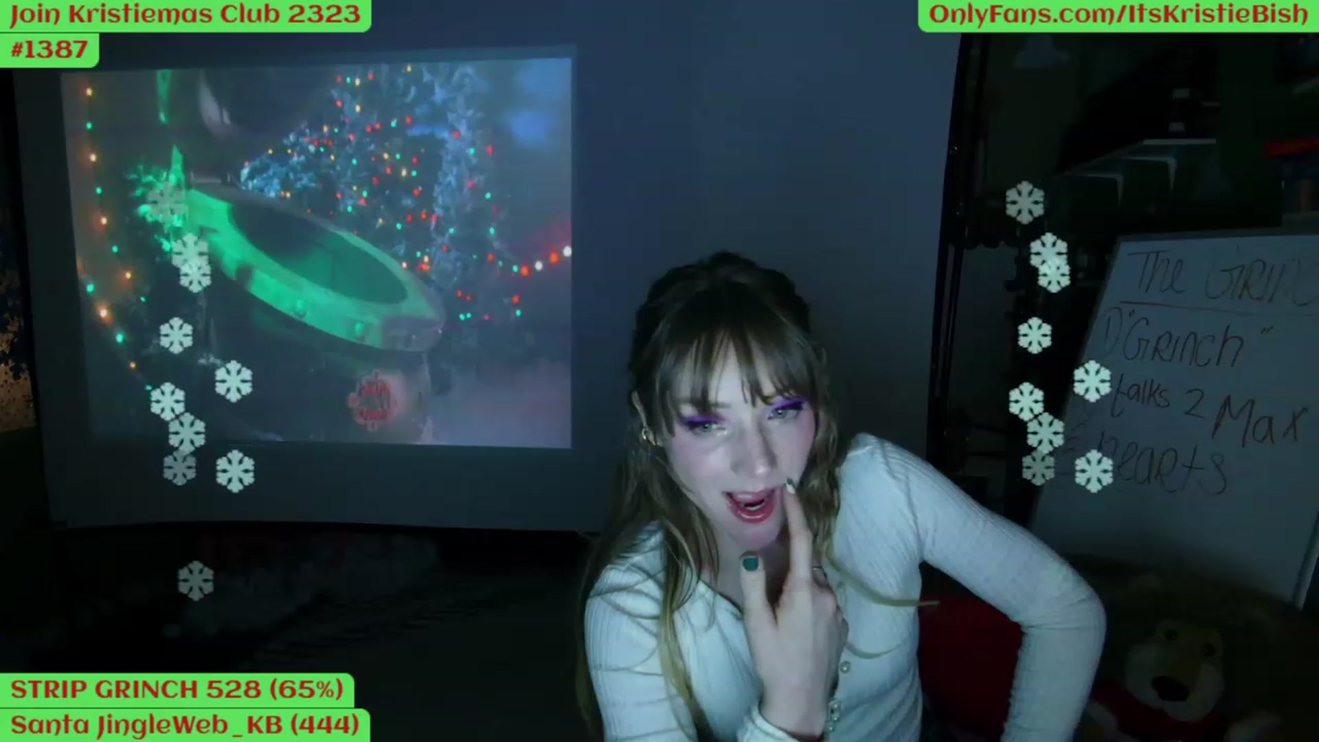 Gallery image thumbnail from Kristiemas's myfreecams stream on, 12/21/2022, 04:16 image 17 of 20