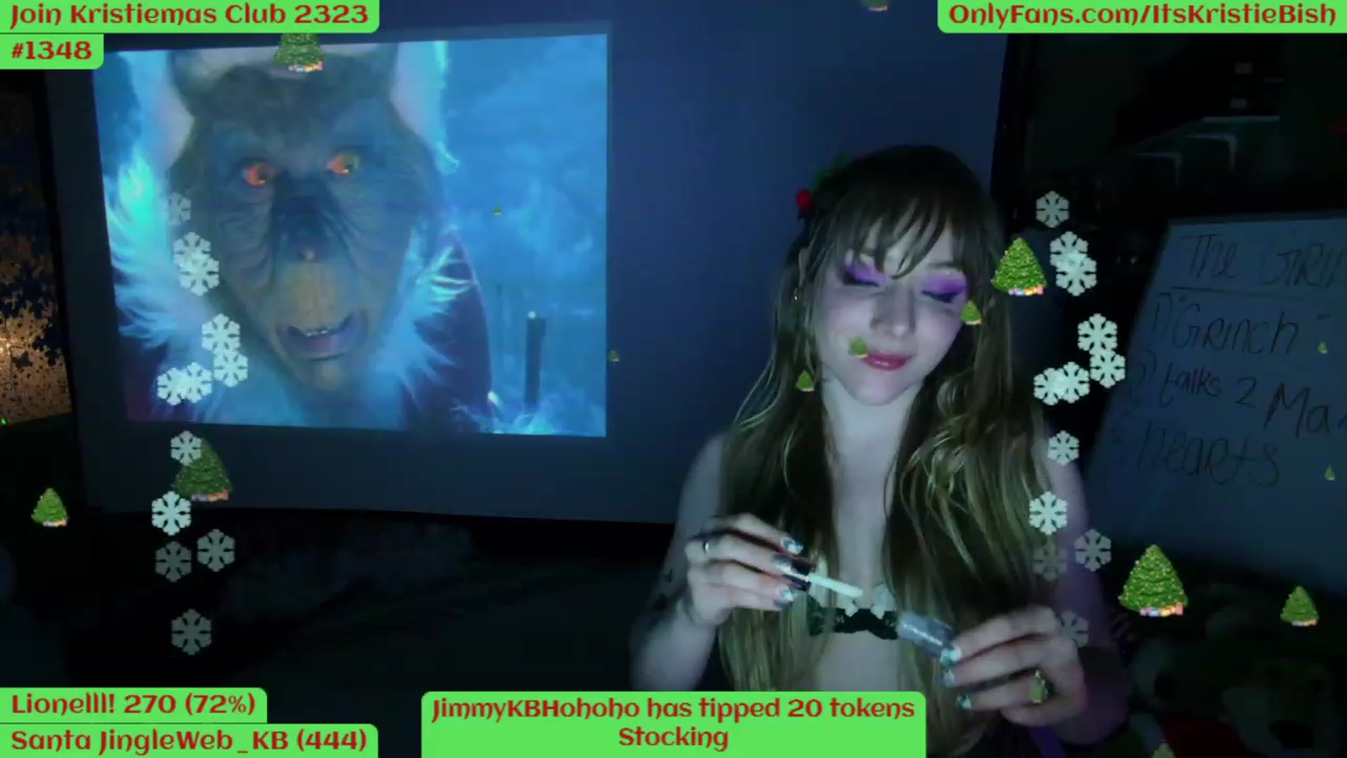 Gallery image thumbnail from Kristiemas's myfreecams stream on, 12/21/2022, 05:20 image 19 of 20