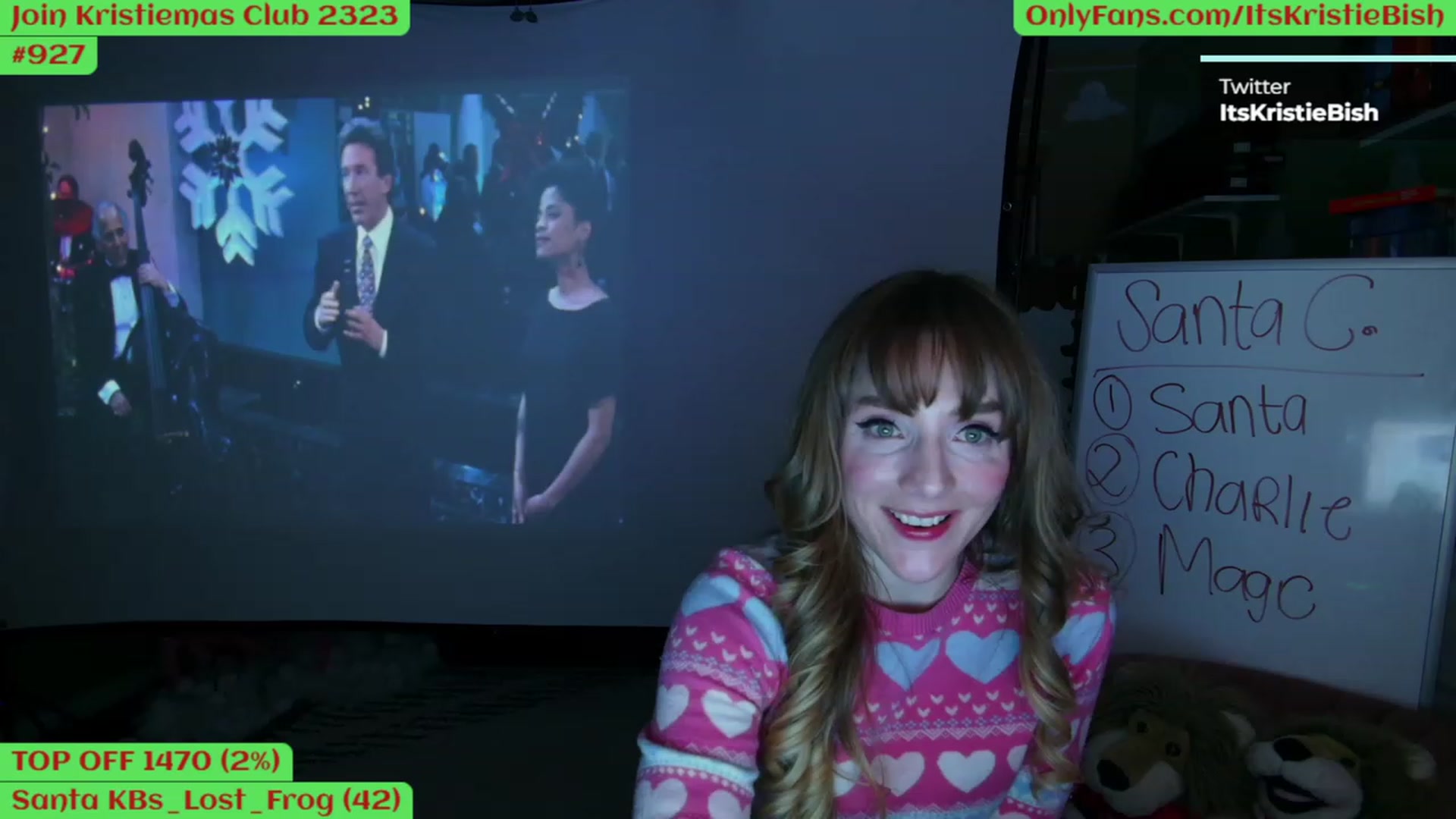Gallery image thumbnail from Kristiemas's myfreecams stream on, 12/22/2022, 05:57 image 14 of 20