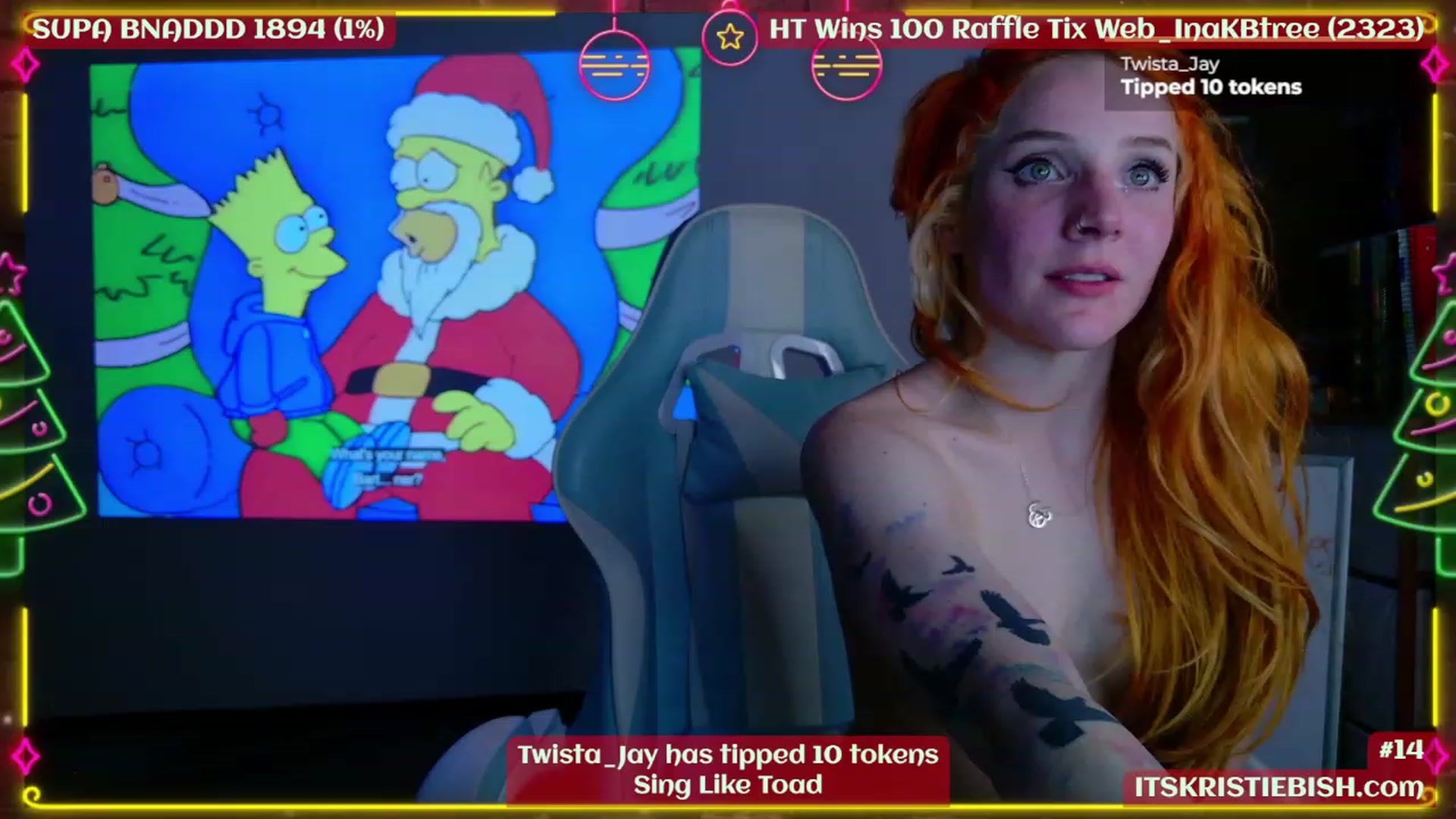 Gallery image thumbnail from Kristiemas's myfreecams stream on, 12/01/2023, 08:33 image 16 of 20