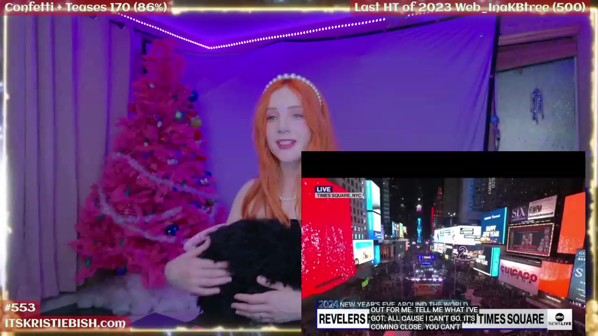 Gallery image thumbnail from Kristiemas's myfreecams stream on, 01/01/2024, 08:09 image 1 of 20