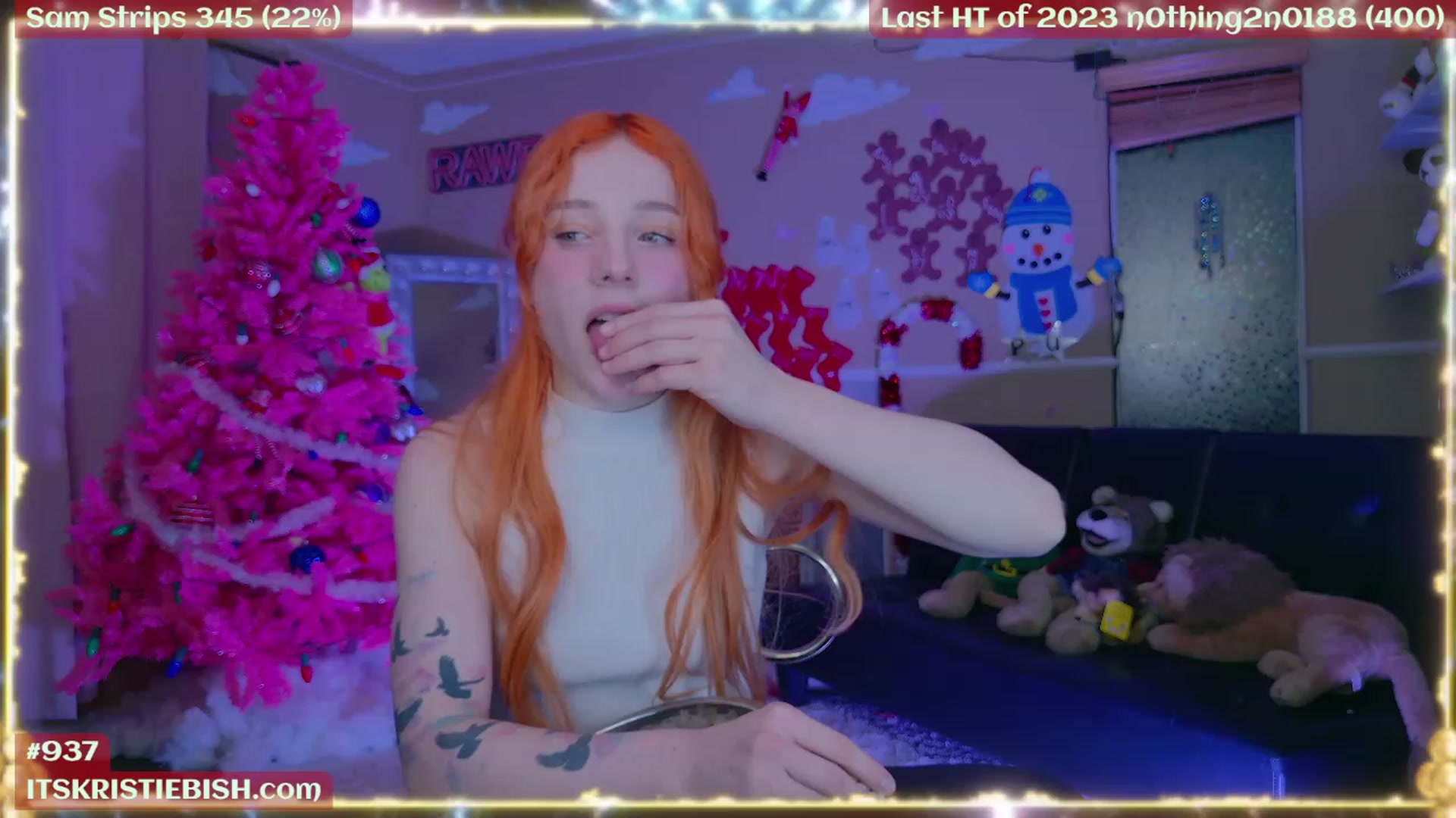 Gallery image thumbnail from Kristiemas's myfreecams stream on, 01/02/2024, 07:20 image 12 of 20
