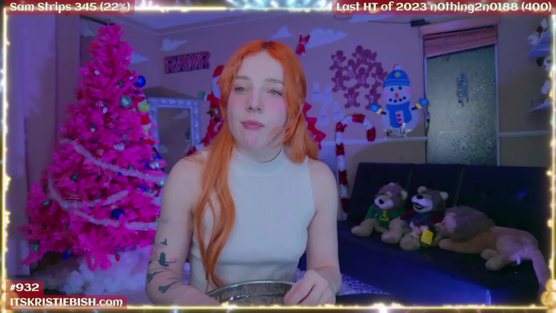 Gallery image thumbnail from Kristiemas's myfreecams stream on, 01/02/2024, 07:20 image 10 of 20