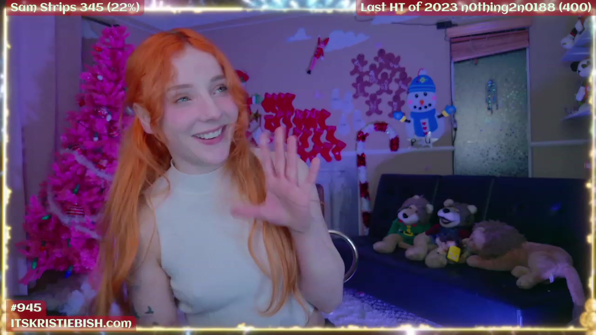 Gallery image thumbnail from Kristiemas's myfreecams stream on, 01/02/2024, 07:20 image 20 of 20