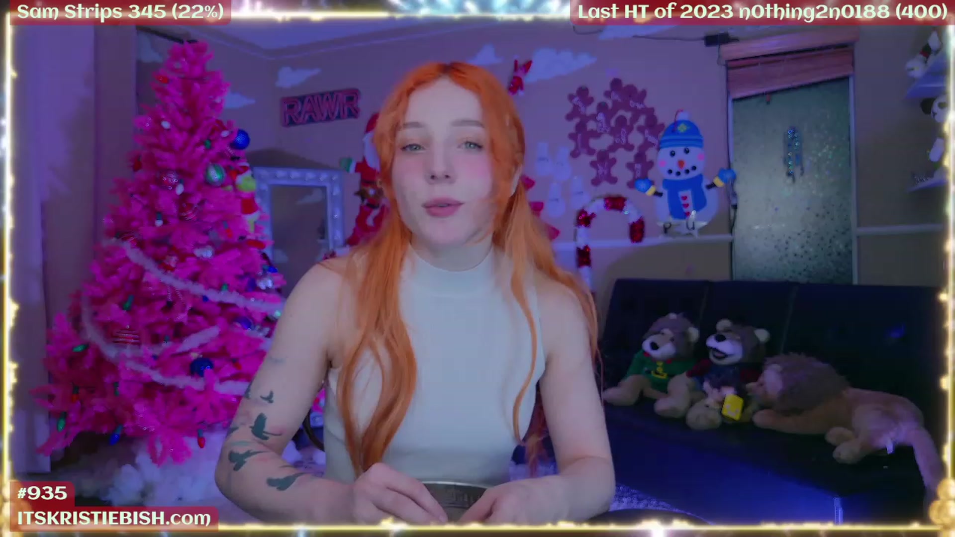 Gallery image thumbnail from Kristiemas's myfreecams stream on, 01/02/2024, 07:20 image 11 of 20