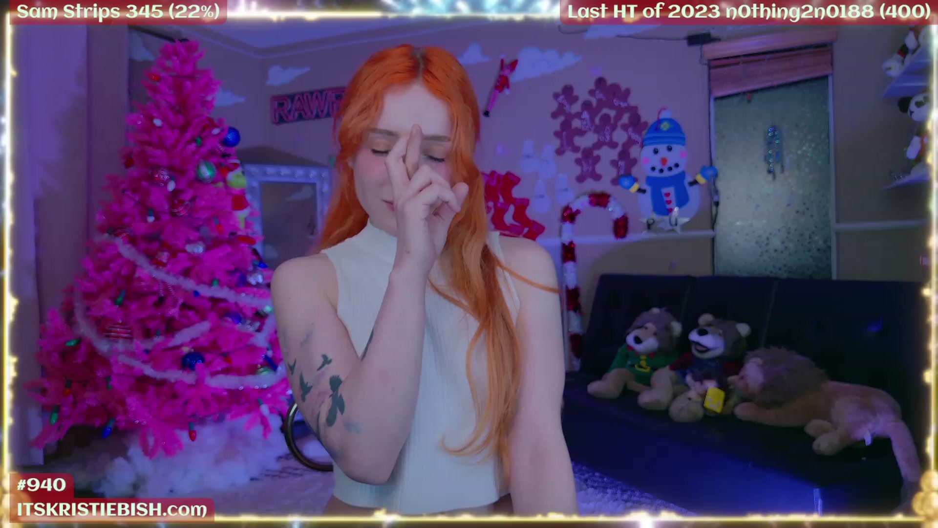 Gallery image thumbnail from Kristiemas's myfreecams stream on, 01/02/2024, 07:20 image 17 of 20