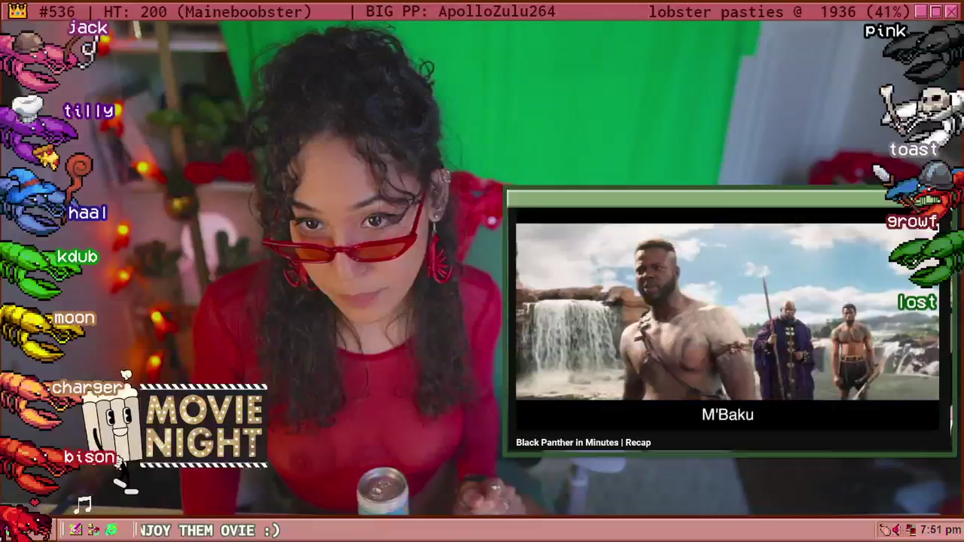Gallery image thumbnail from LANGOSTA's myfreecams stream on, 06/16/2024, 24:01 image 16 of 20