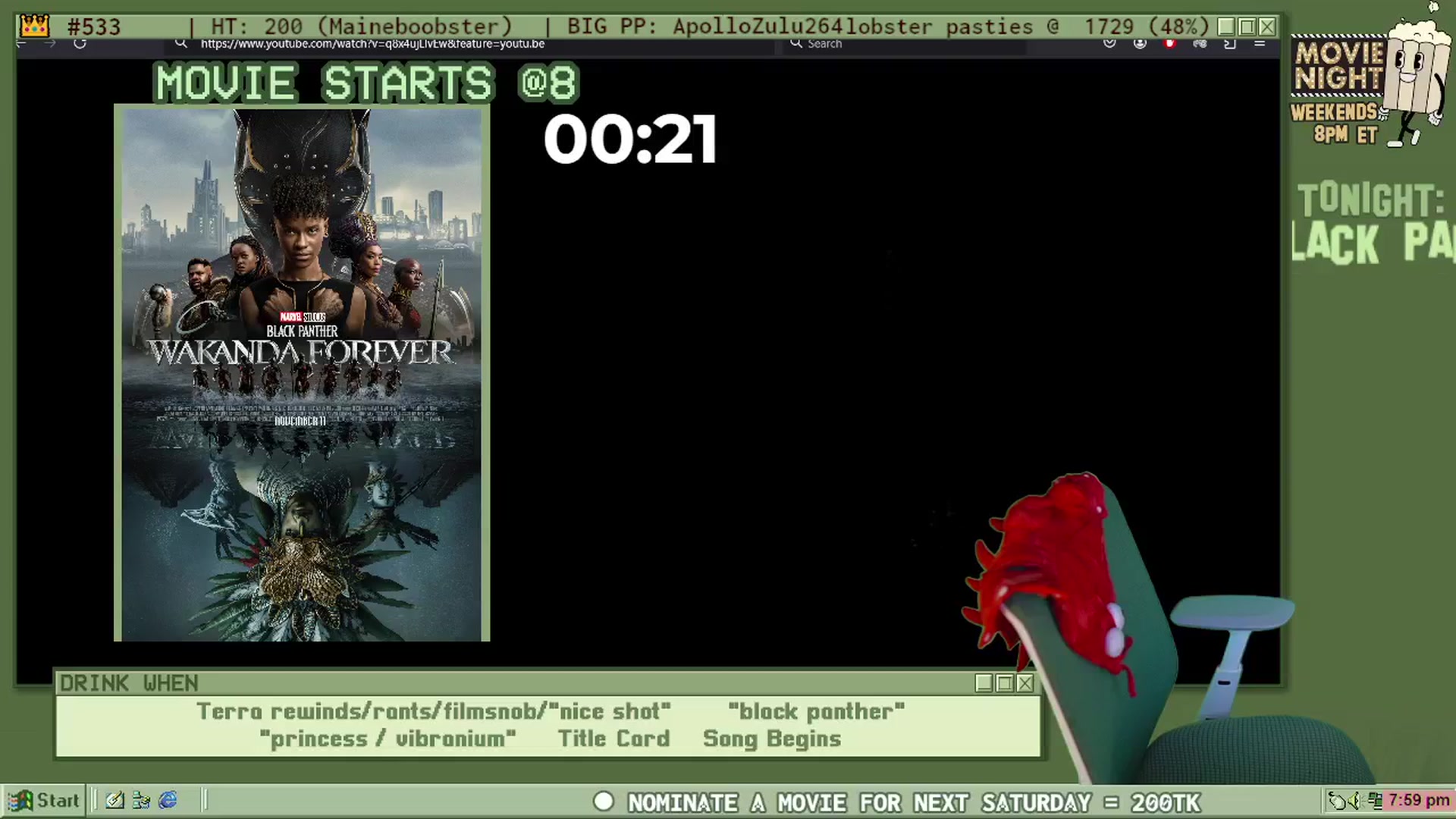 Gallery image thumbnail from LANGOSTA's myfreecams stream on, 06/16/2024, 24:01 image 20 of 20