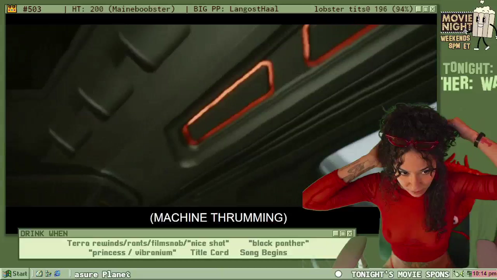 Gallery image thumbnail from LANGOSTA's myfreecams stream on, 06/16/2024, 03:11 image 13 of 20