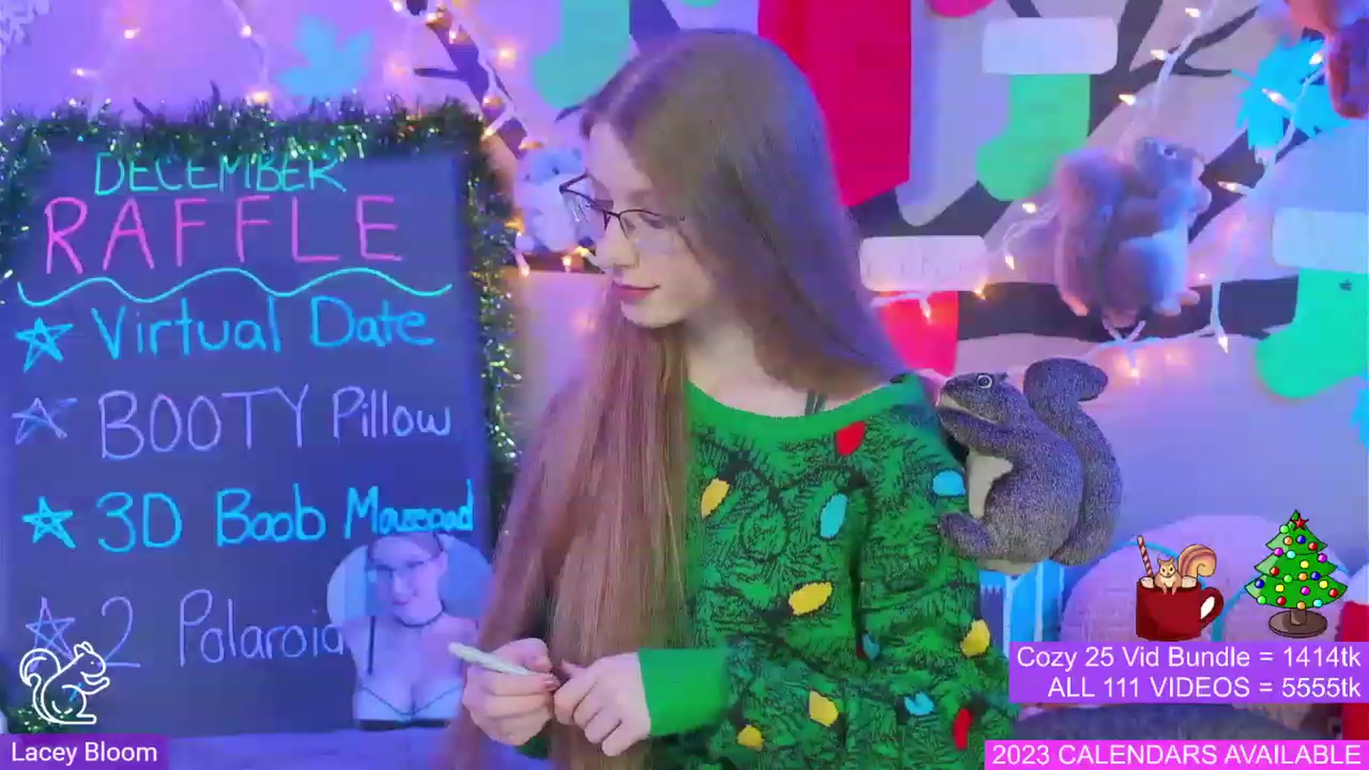 Gallery image thumbnail from LaceyBloom's myfreecams stream on, 12/24/2022, 21:11 image 12 of 20