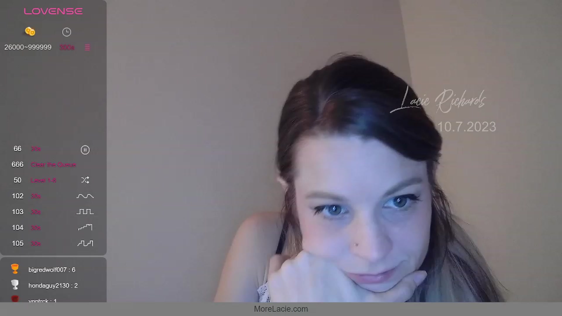 Gallery image thumbnail from LacieRichards's myfreecams stream on, 10/08/2023, 01:16 image 4 of 20