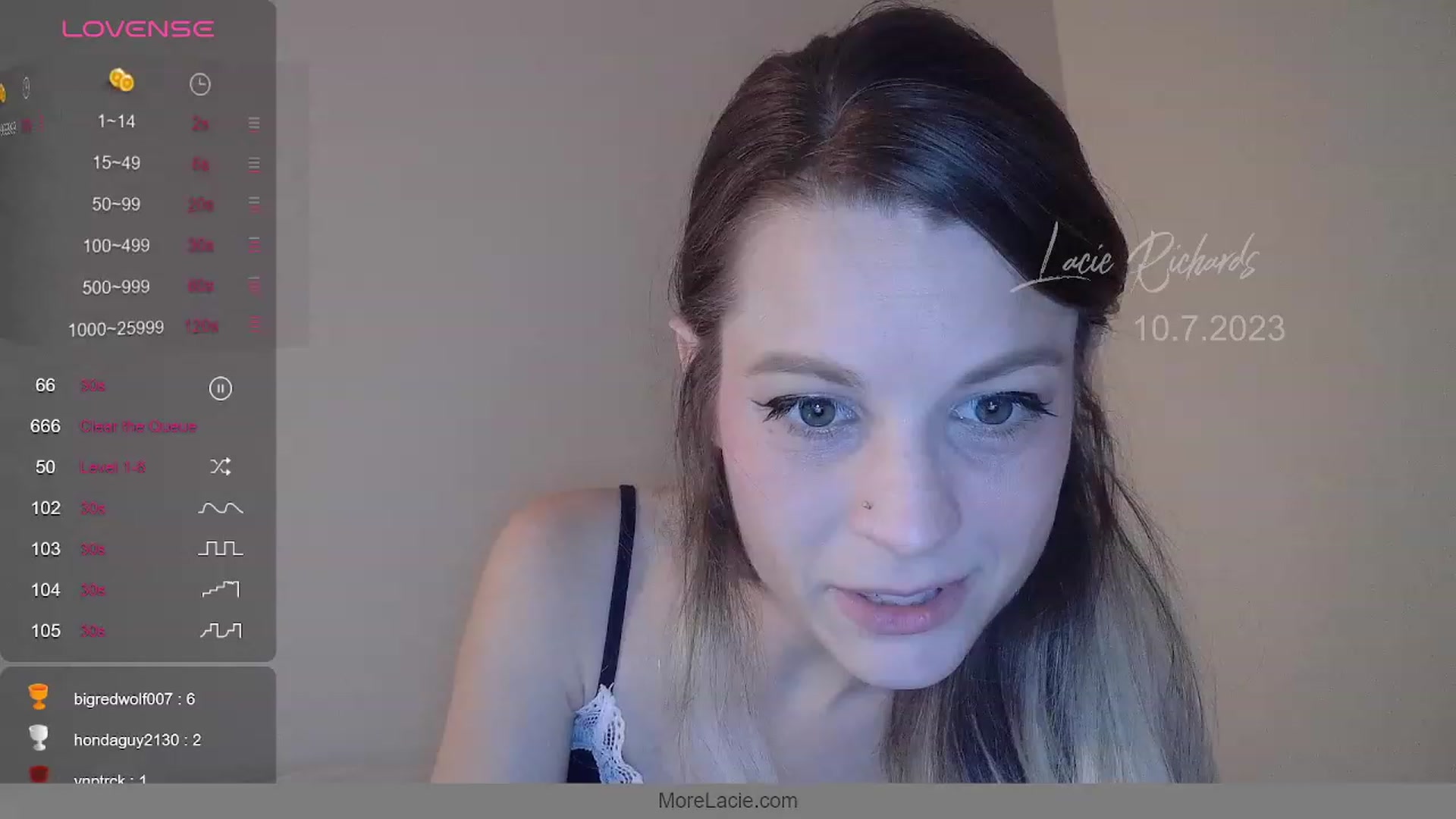 Gallery image thumbnail from LacieRichards's myfreecams stream on, 10/08/2023, 01:16 image 6 of 20