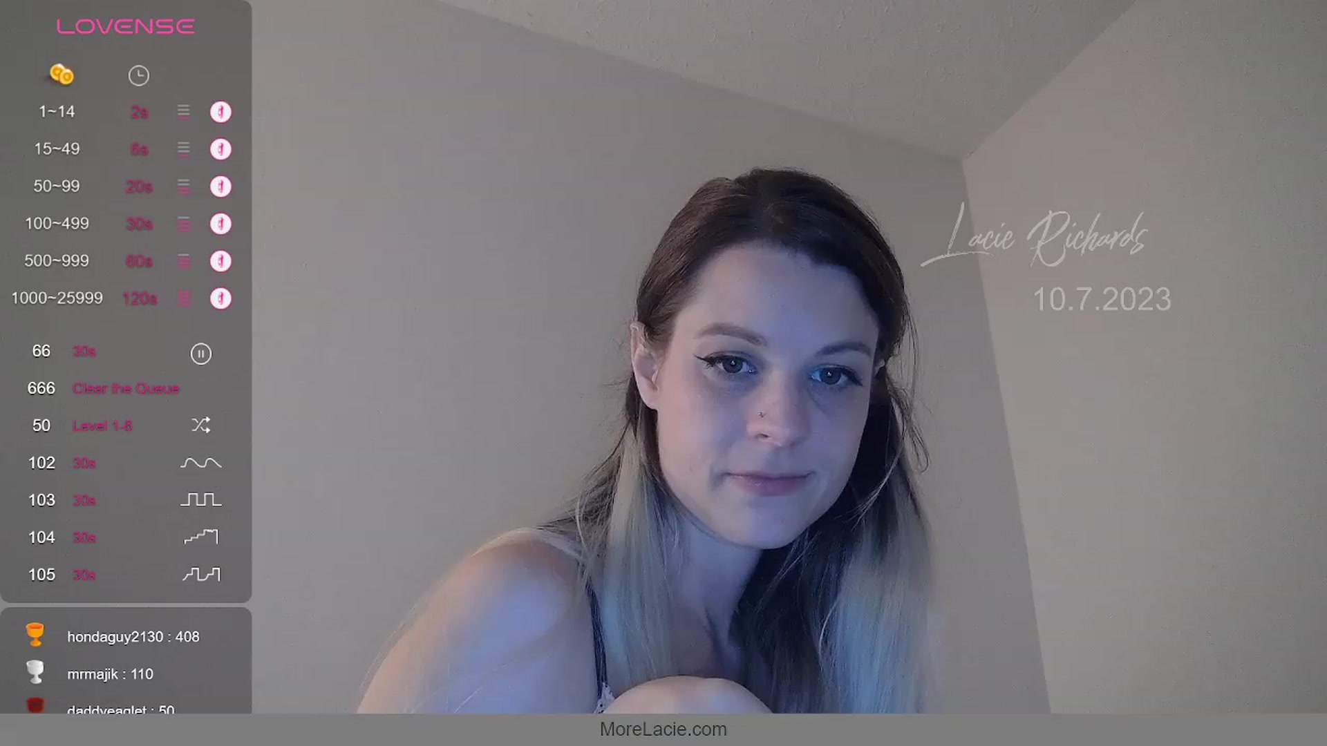 Gallery image thumbnail from LacieRichards's myfreecams stream on, 10/08/2023, 03:33 image 11 of 20