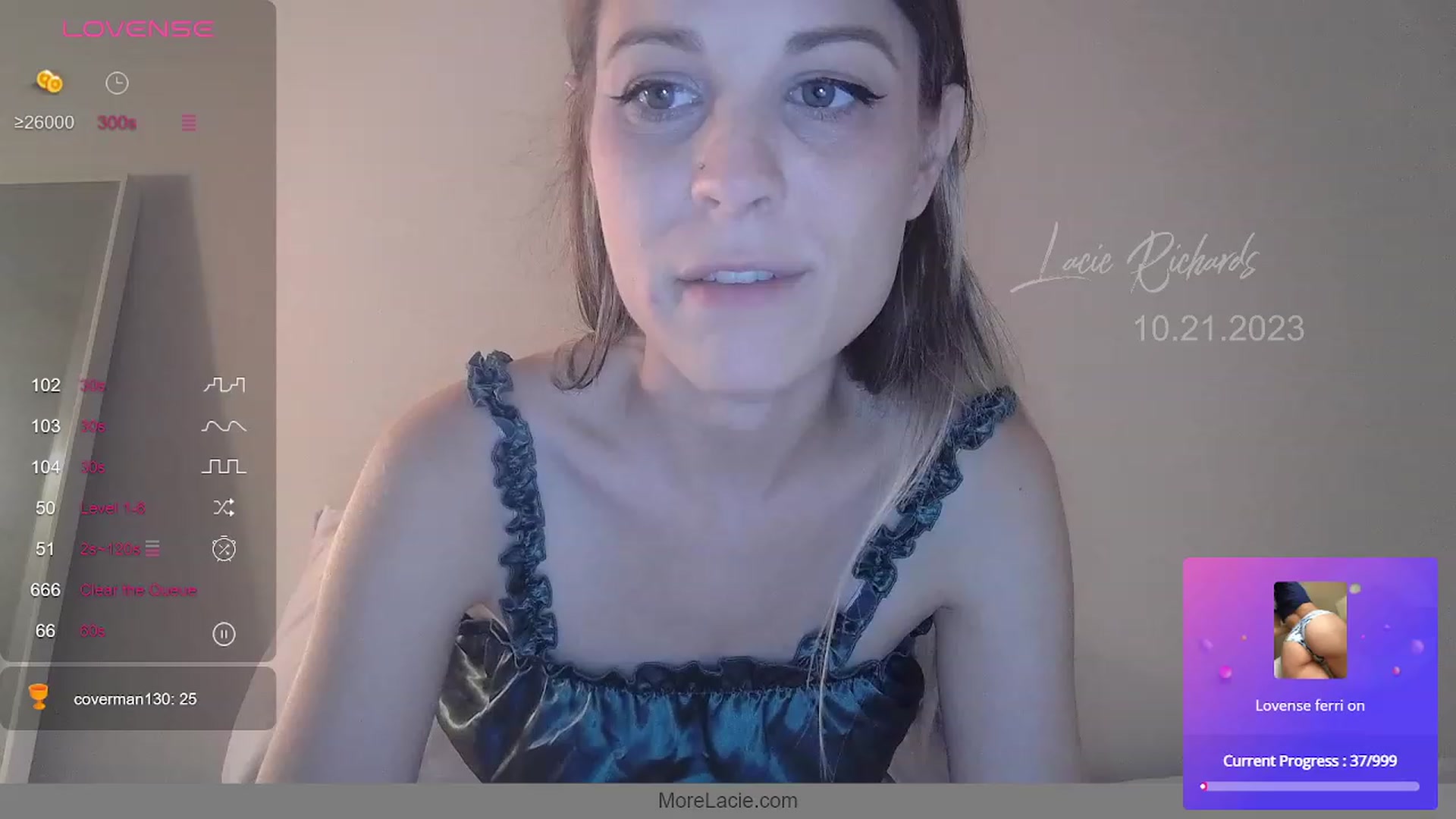 Gallery image thumbnail from LacieRichards's myfreecams stream on, 10/22/2023, 01:39 image 2 of 20