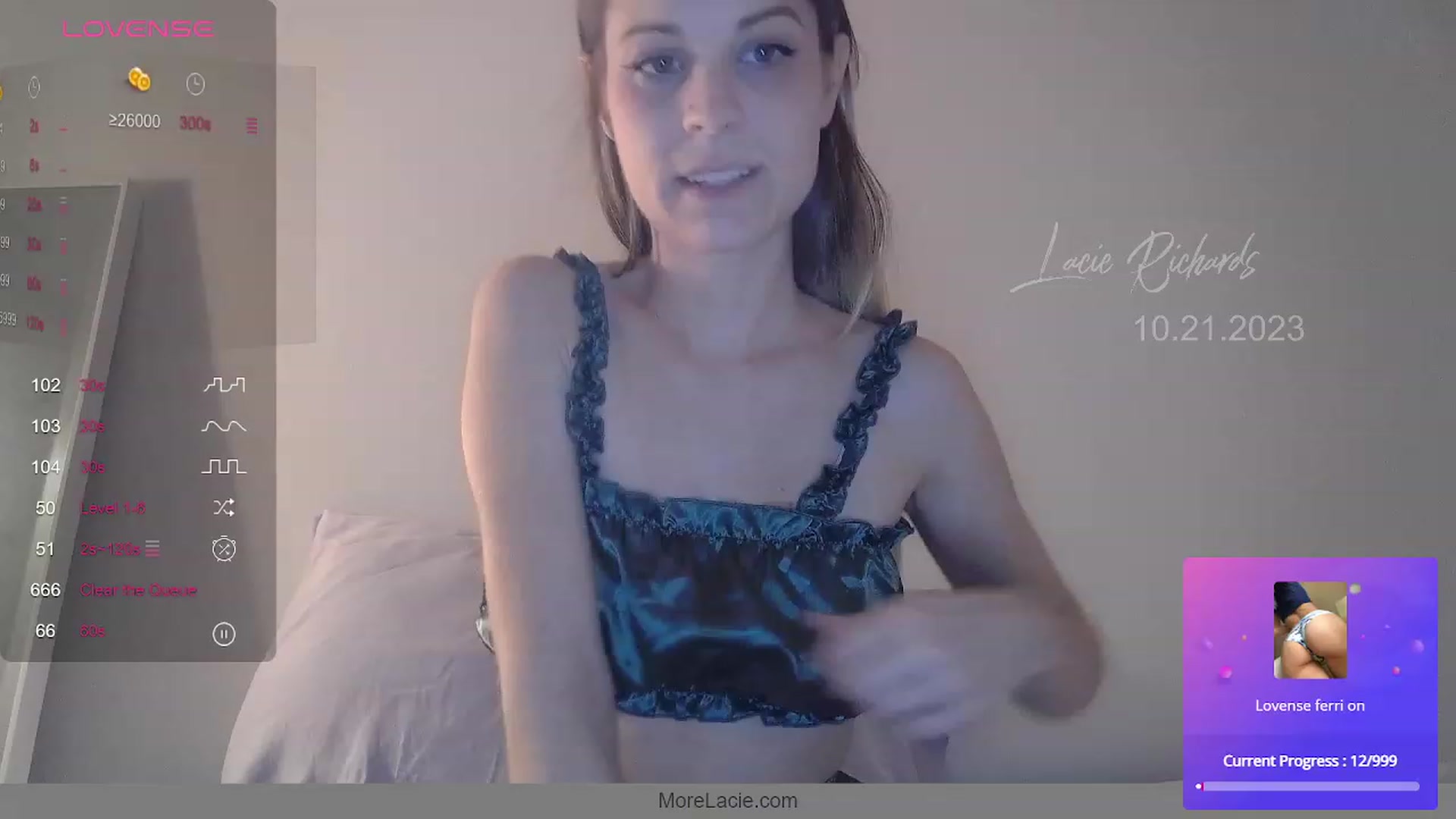 Gallery image thumbnail from LacieRichards's myfreecams stream on, 10/22/2023, 01:39 image 1 of 20
