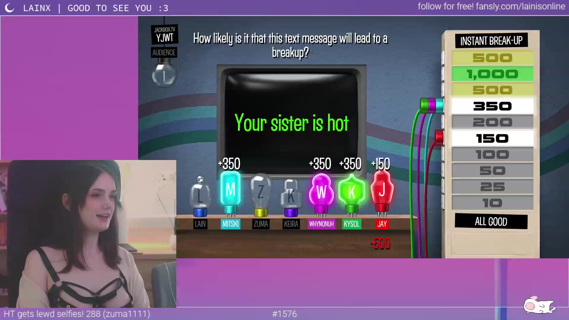 Gallery image thumbnail from Lainx's myfreecams stream on, 05/22/2023, 05:59 image 18 of 20