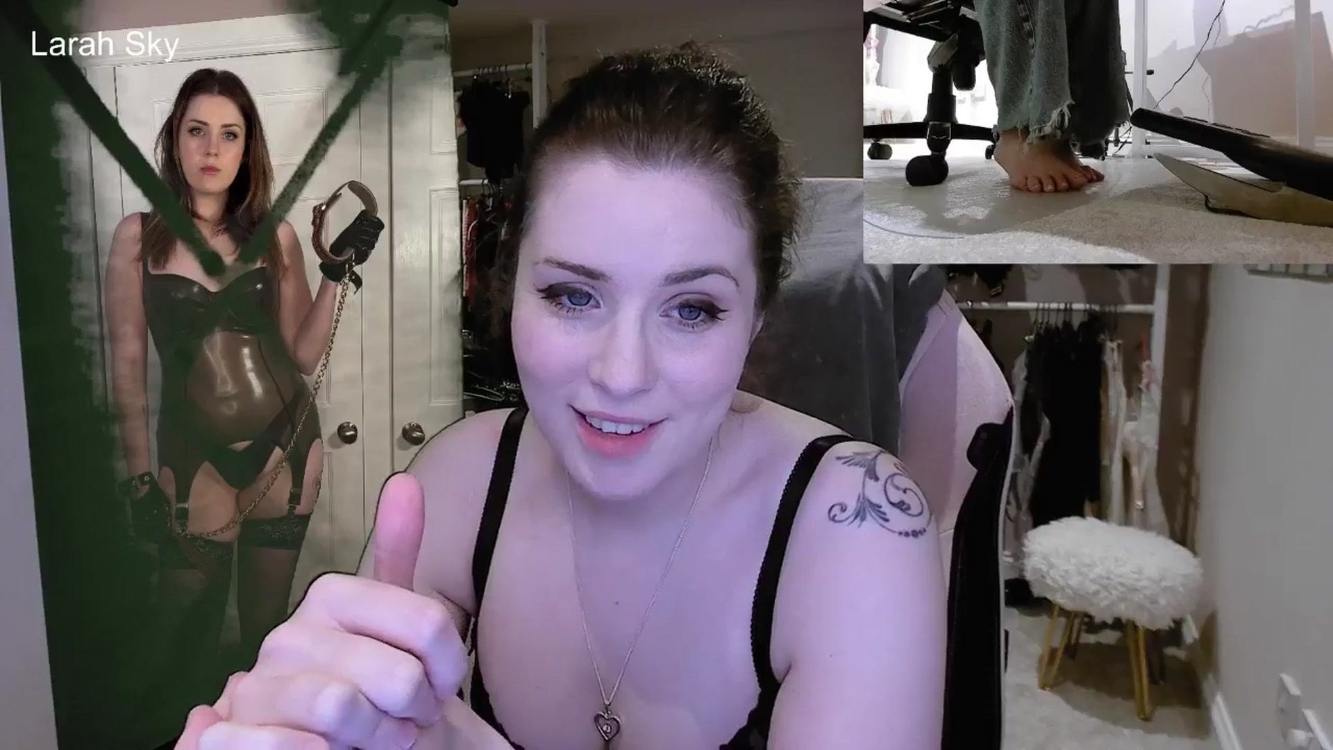Gallery image thumbnail from Larah_Sky's myfreecams stream on, 07/02/2025, 21:19 image 15 of 20
