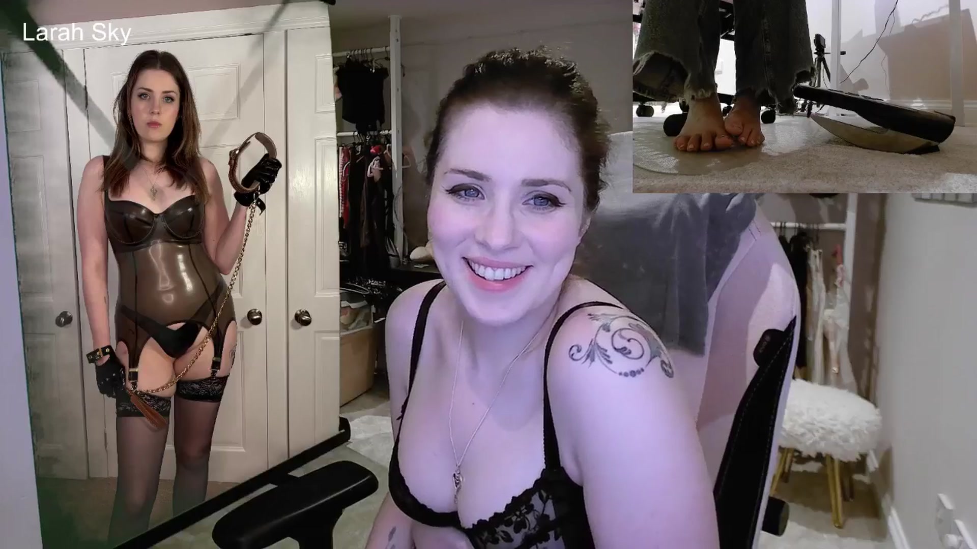 Gallery image thumbnail from Larah_Sky's myfreecams stream on, 07/02/2025, 22:25 image 4 of 20