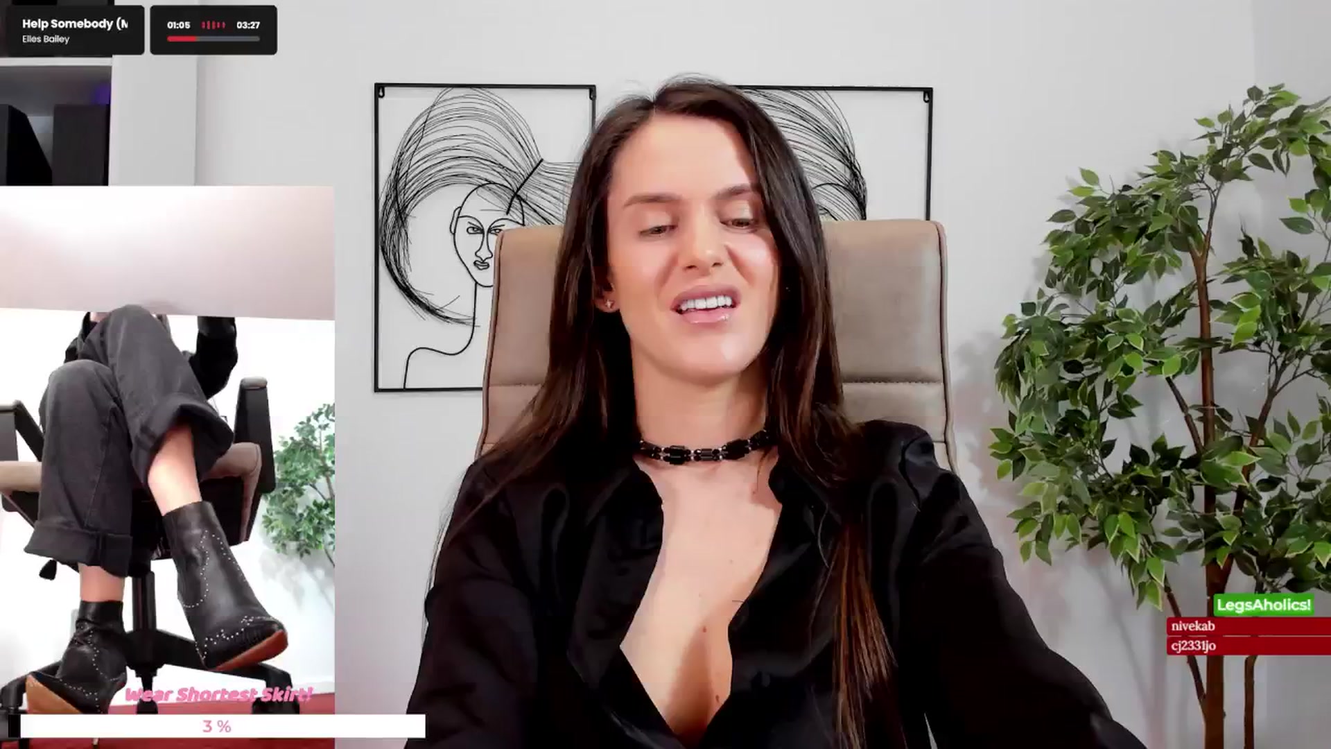 Gallery image thumbnail from LegswAttitude's myfreecams stream on, 02/07/2025, 09:33 image 6 of 20