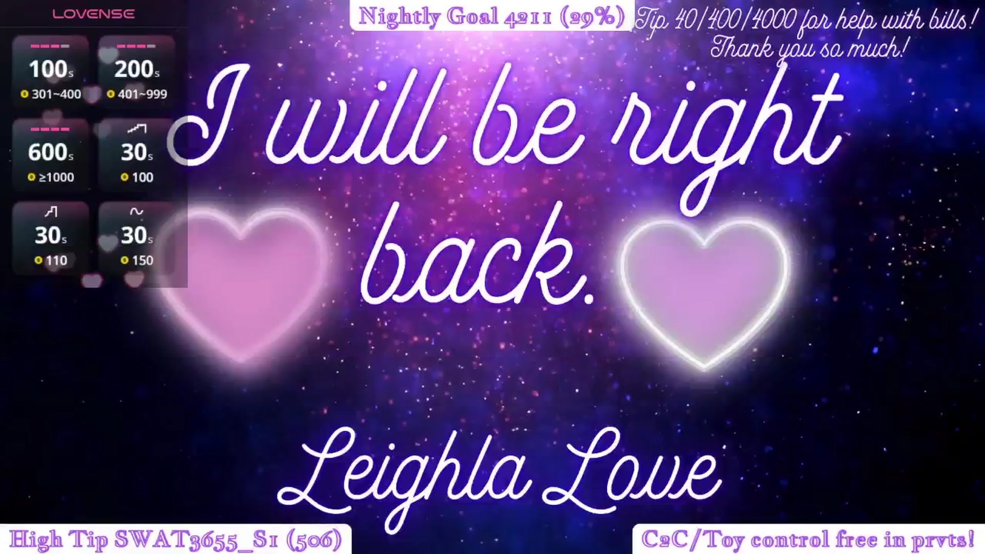 Gallery image thumbnail from LeighlaLove's myfreecams stream on, 01/02/2025, 08:20 image 7 of 20