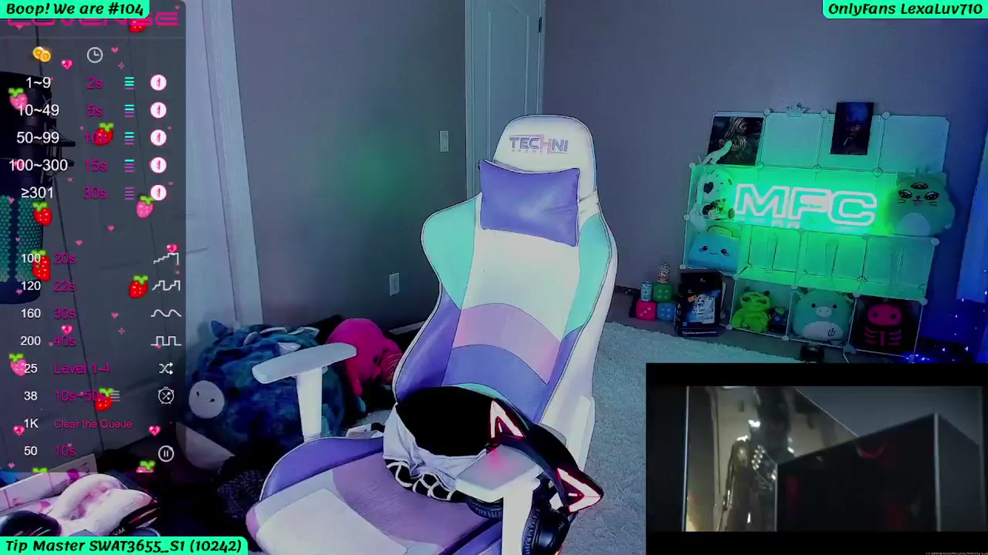 Gallery image thumbnail from LexaLuv's myfreecams stream on, 10/04/2025, 09:24 image 2 of 20
