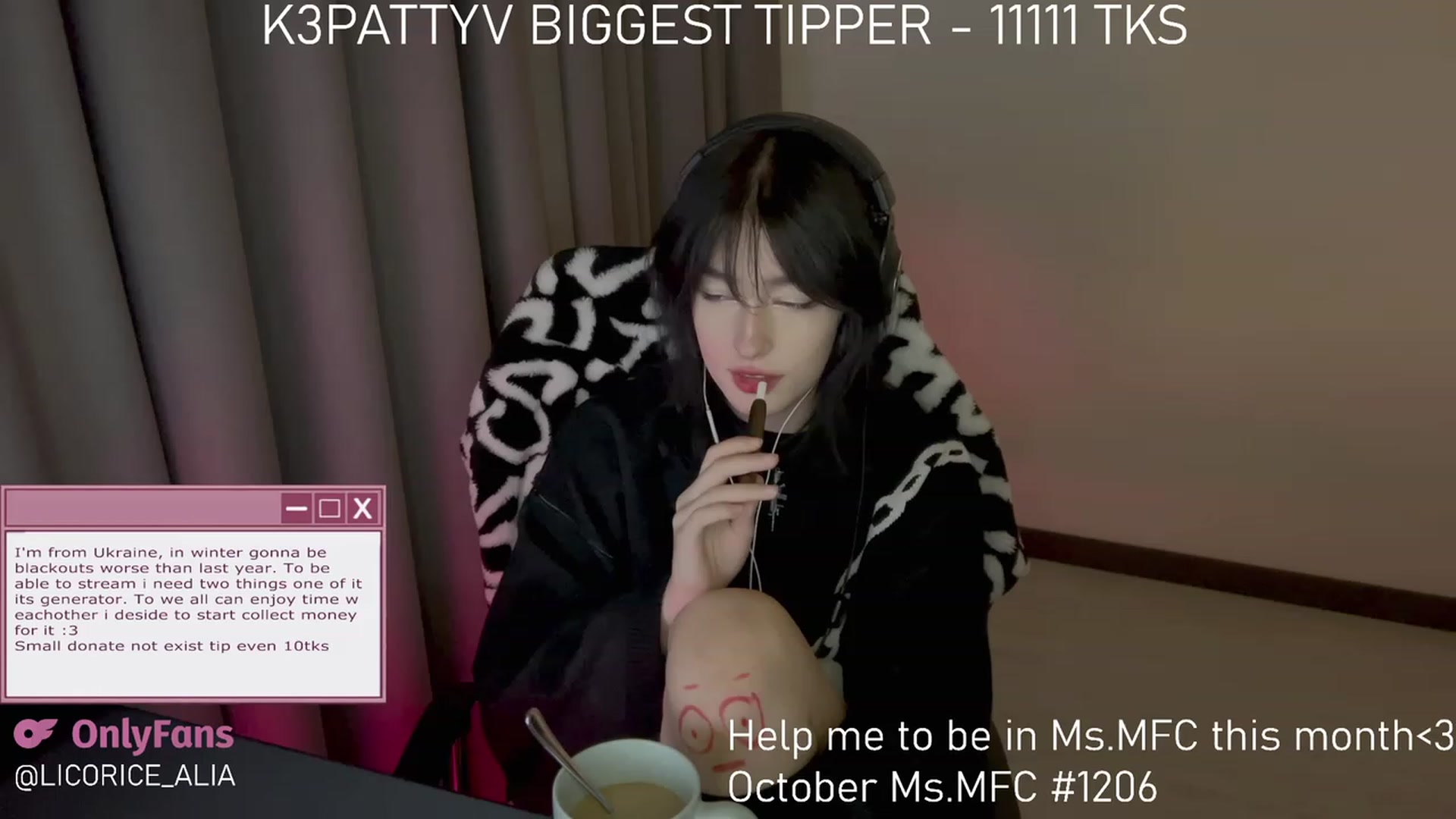 Gallery image thumbnail from Licorice_Alia's myfreecams stream on, 11/03/2023, 03:28 image 3 of 20