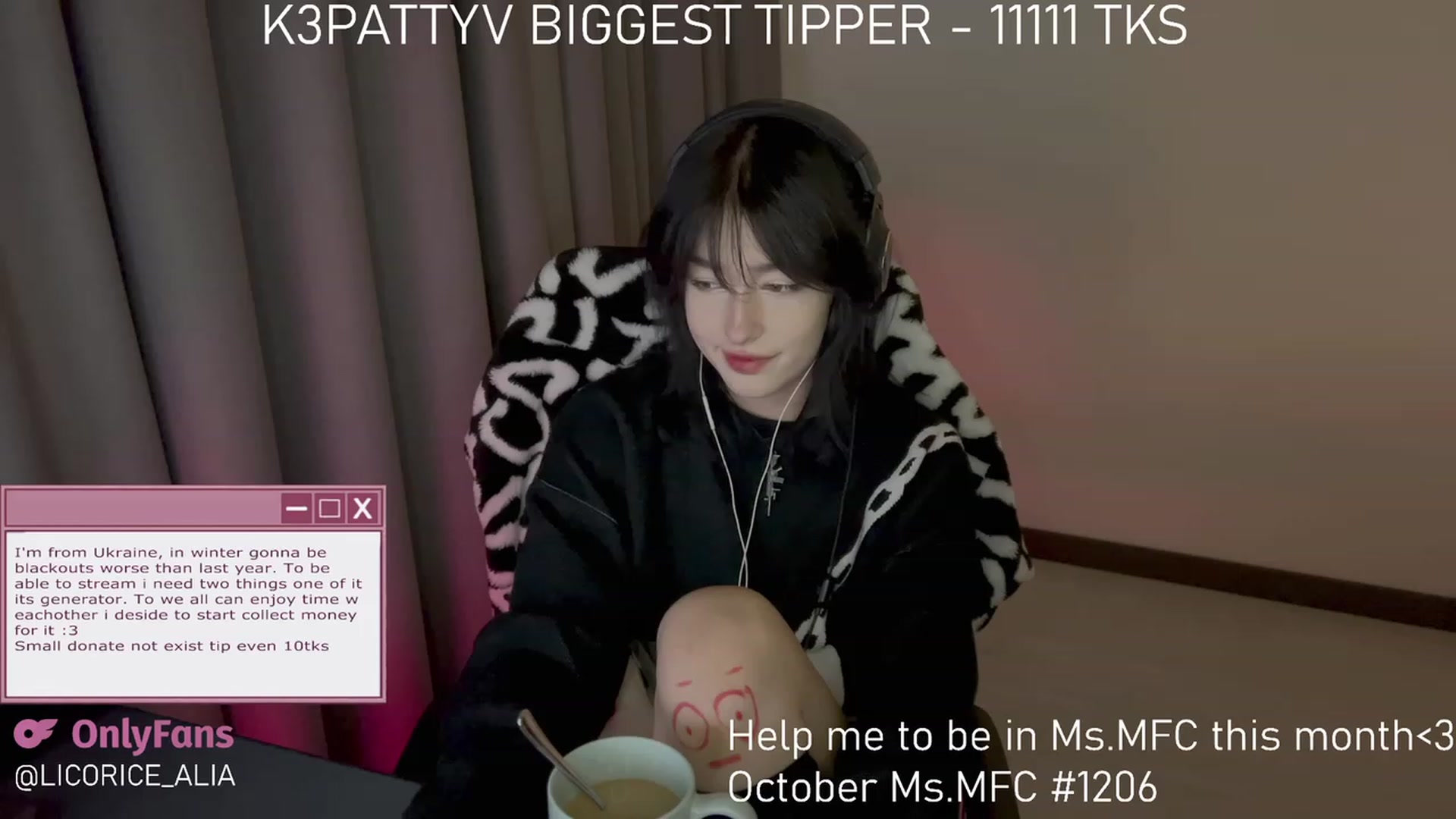 Gallery image thumbnail from Licorice_Alia's myfreecams stream on, 11/03/2023, 03:28 image 1 of 20