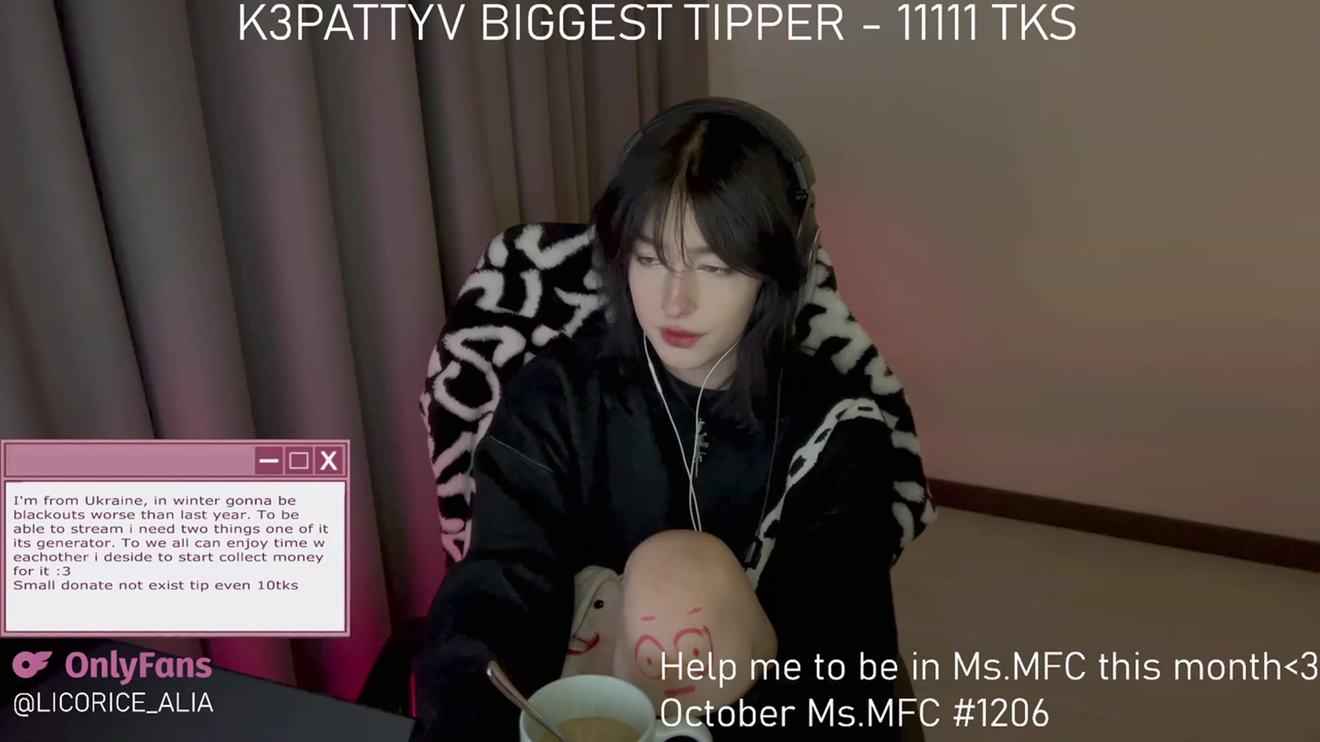 Gallery image thumbnail from Licorice_Alia's myfreecams stream on, 11/03/2023, 03:28 image 4 of 20