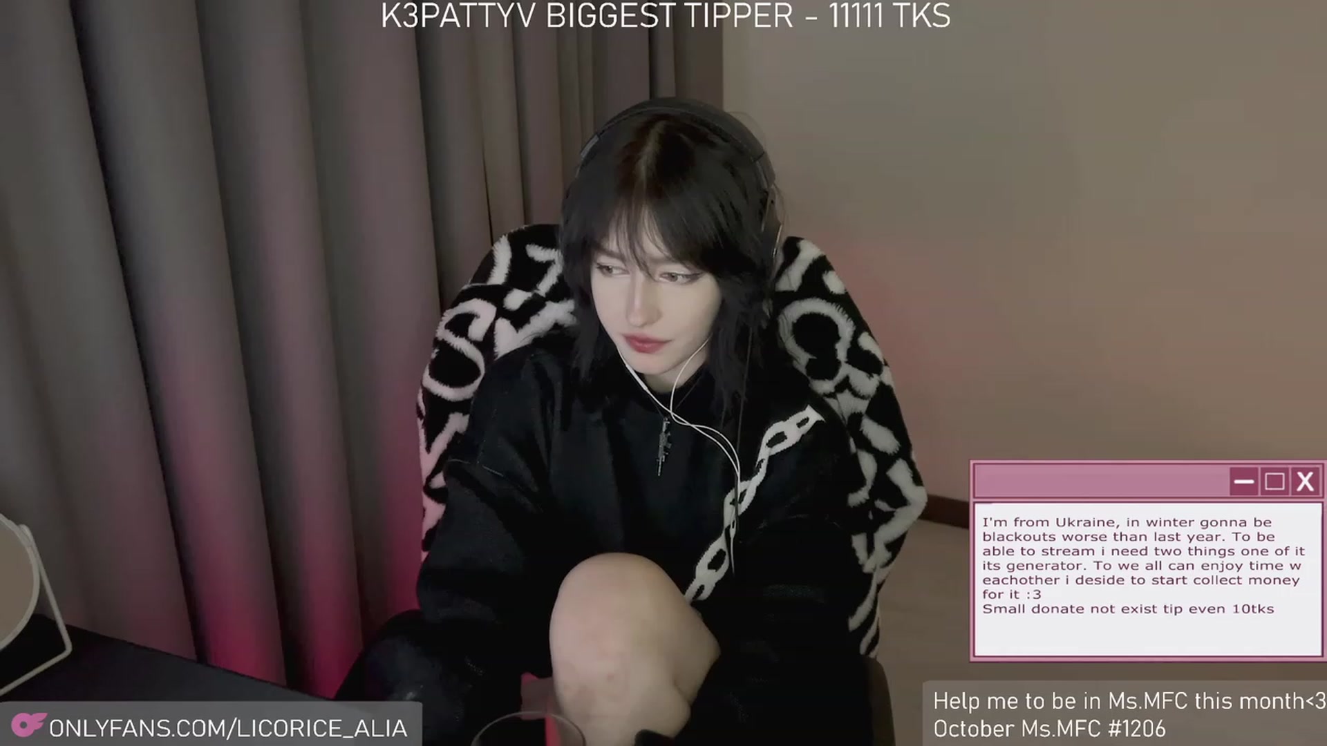 Gallery image thumbnail from Licorice_Alia's myfreecams stream on, 11/04/2023, 24:25 image 19 of 20