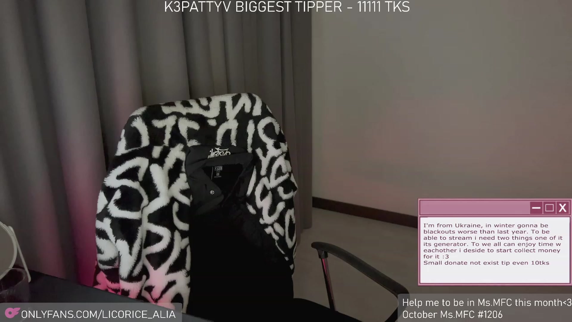 Gallery image thumbnail from Licorice_Alia's myfreecams stream on, 11/04/2023, 01:36 image 11 of 20