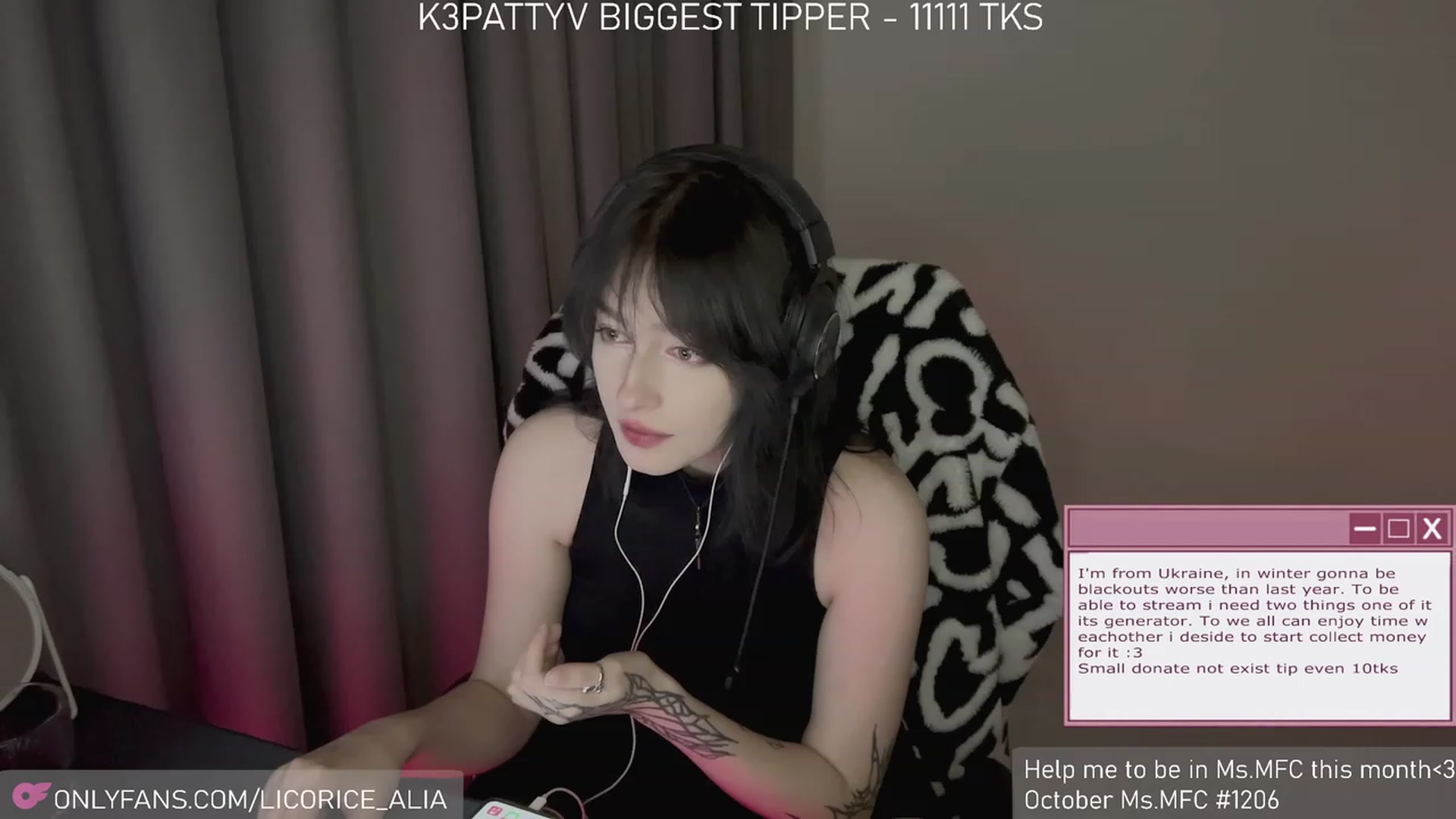 Gallery image thumbnail from Licorice_Alia's myfreecams stream on, 11/04/2023, 01:36 image 14 of 20
