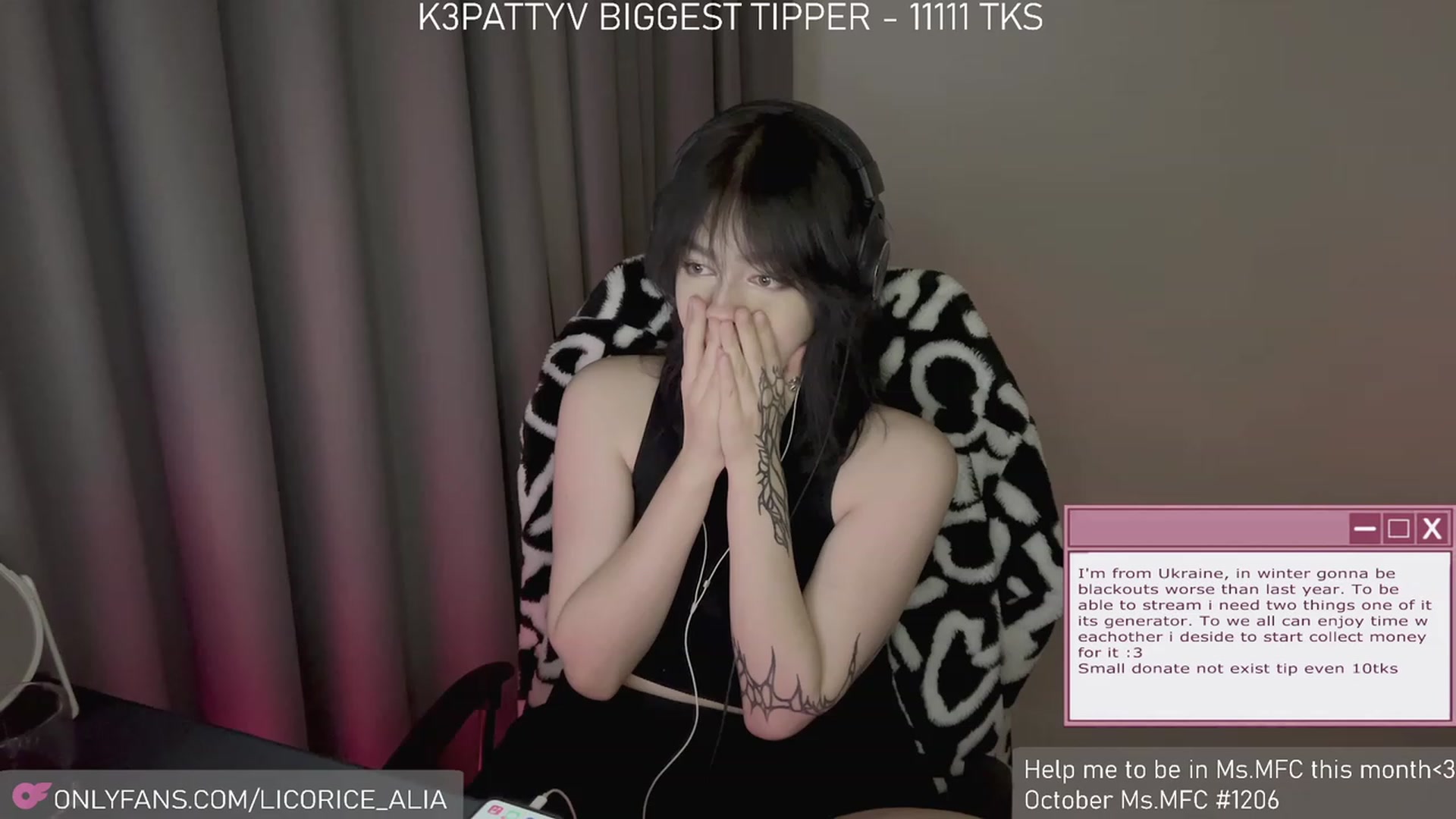 Gallery image thumbnail from Licorice_Alia's myfreecams stream on, 11/04/2023, 01:36 image 13 of 20