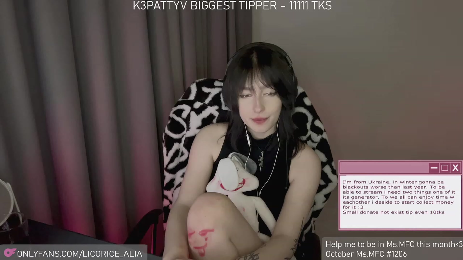 Gallery image thumbnail from Licorice_Alia's myfreecams stream on, 11/04/2023, 02:54 image 12 of 20
