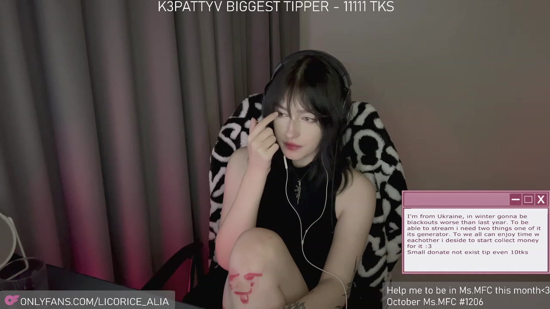 Gallery image thumbnail from Licorice_Alia's myfreecams stream on, 11/04/2023, 02:54 image 1 of 20