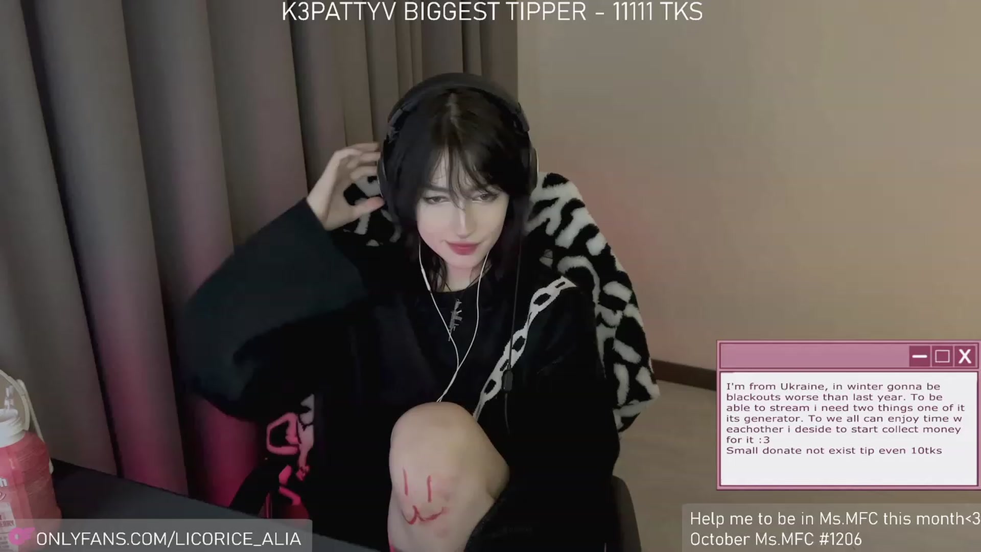 Gallery image thumbnail from Licorice_Alia's myfreecams stream on, 11/05/2023, 02:06 image 20 of 20