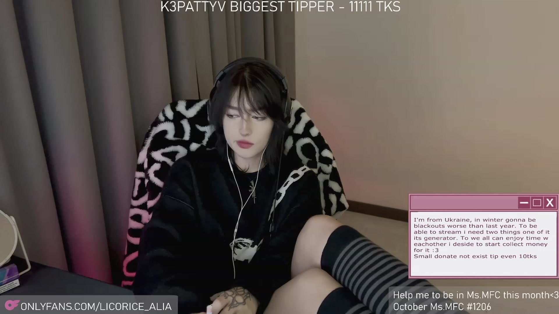 Gallery image thumbnail from Licorice_Alia's myfreecams stream on, 11/05/2023, 02:06 image 2 of 20