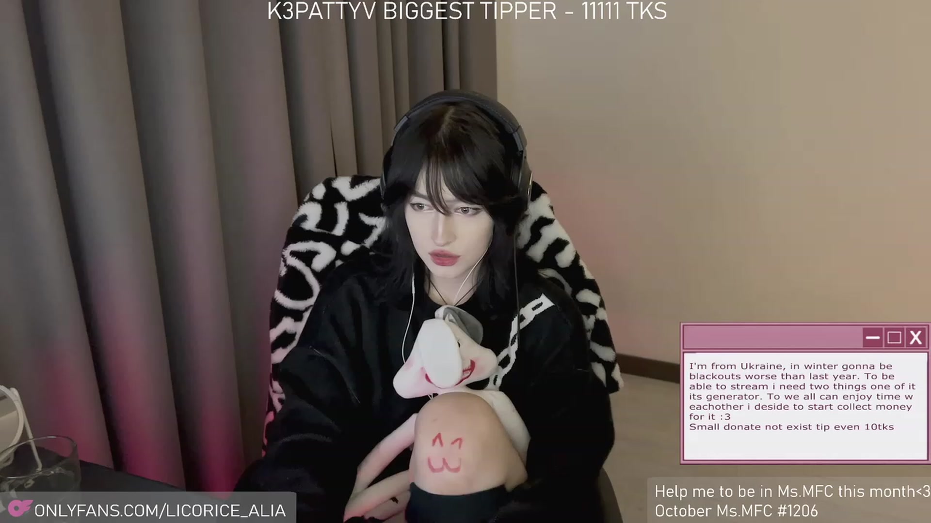Gallery image thumbnail from Licorice_Alia's myfreecams stream on, 11/06/2023, 03:00 image 3 of 20