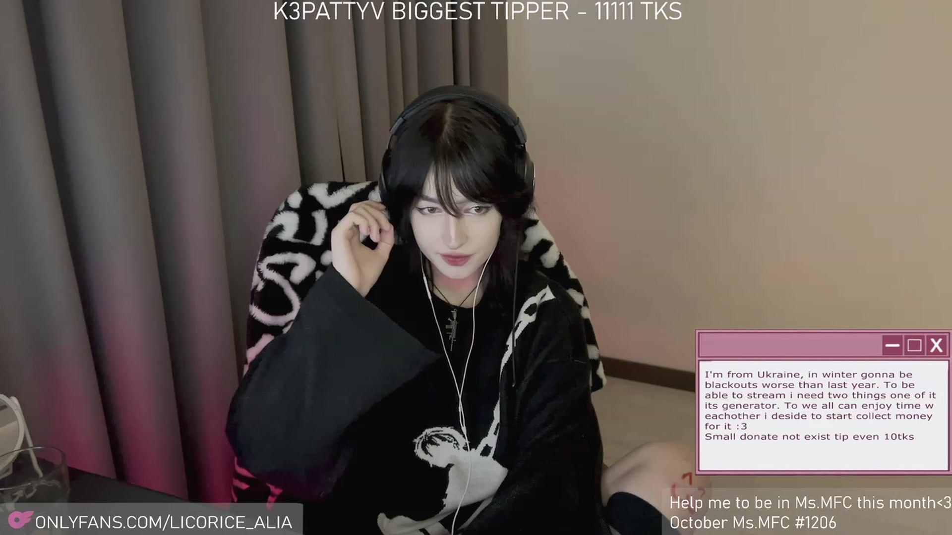 Gallery image thumbnail from Licorice_Alia's myfreecams stream on, 11/06/2023, 03:00 image 2 of 20