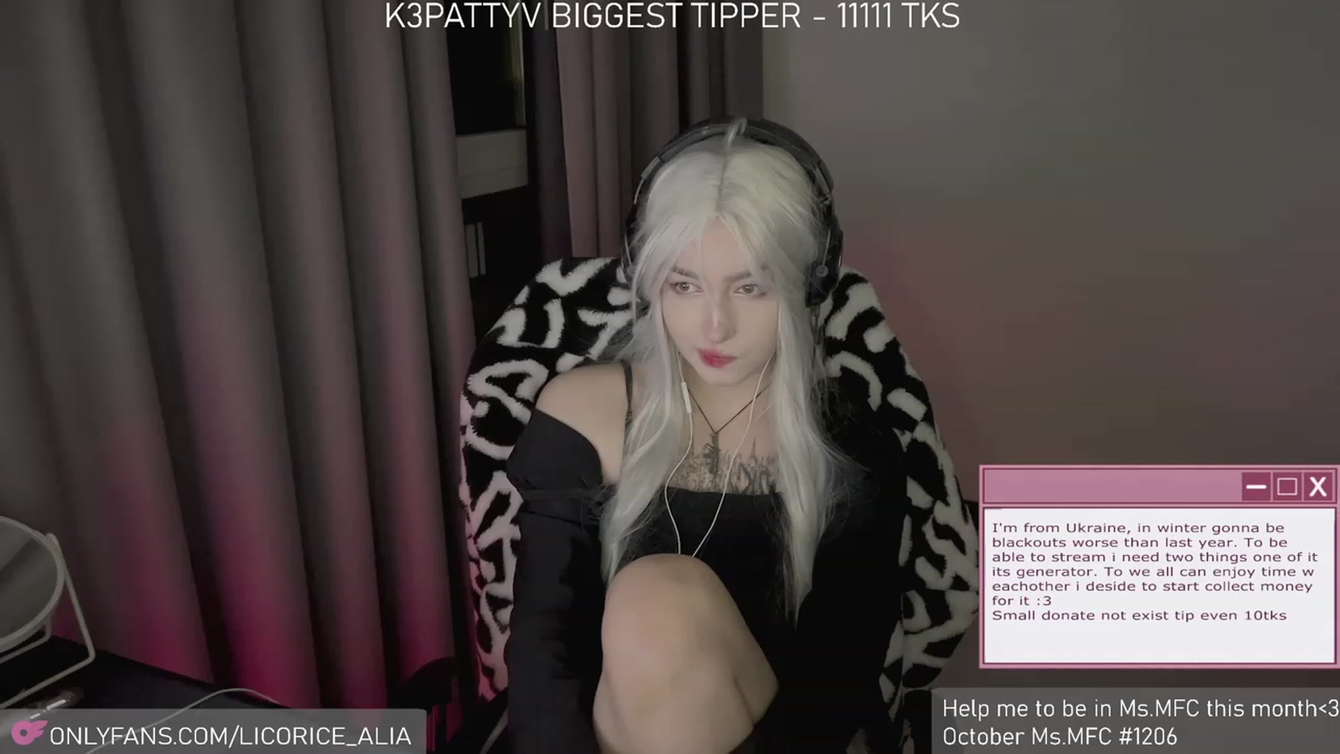 Gallery image thumbnail from Licorice_Alia's myfreecams stream on, 11/19/2023, 03:28 image 5 of 20