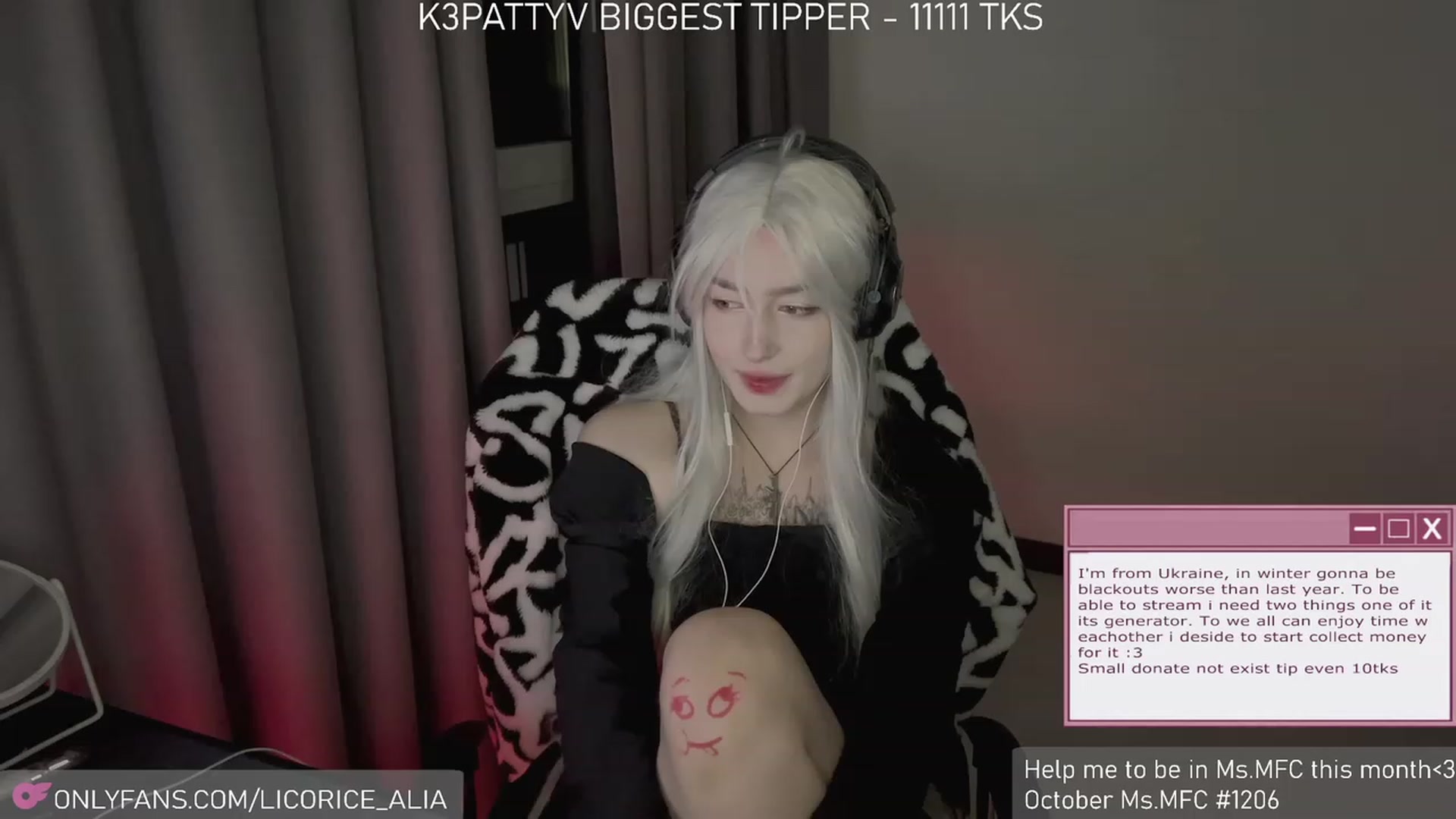 Gallery image thumbnail from Licorice_Alia's myfreecams stream on, 11/19/2023, 03:28 image 13 of 20