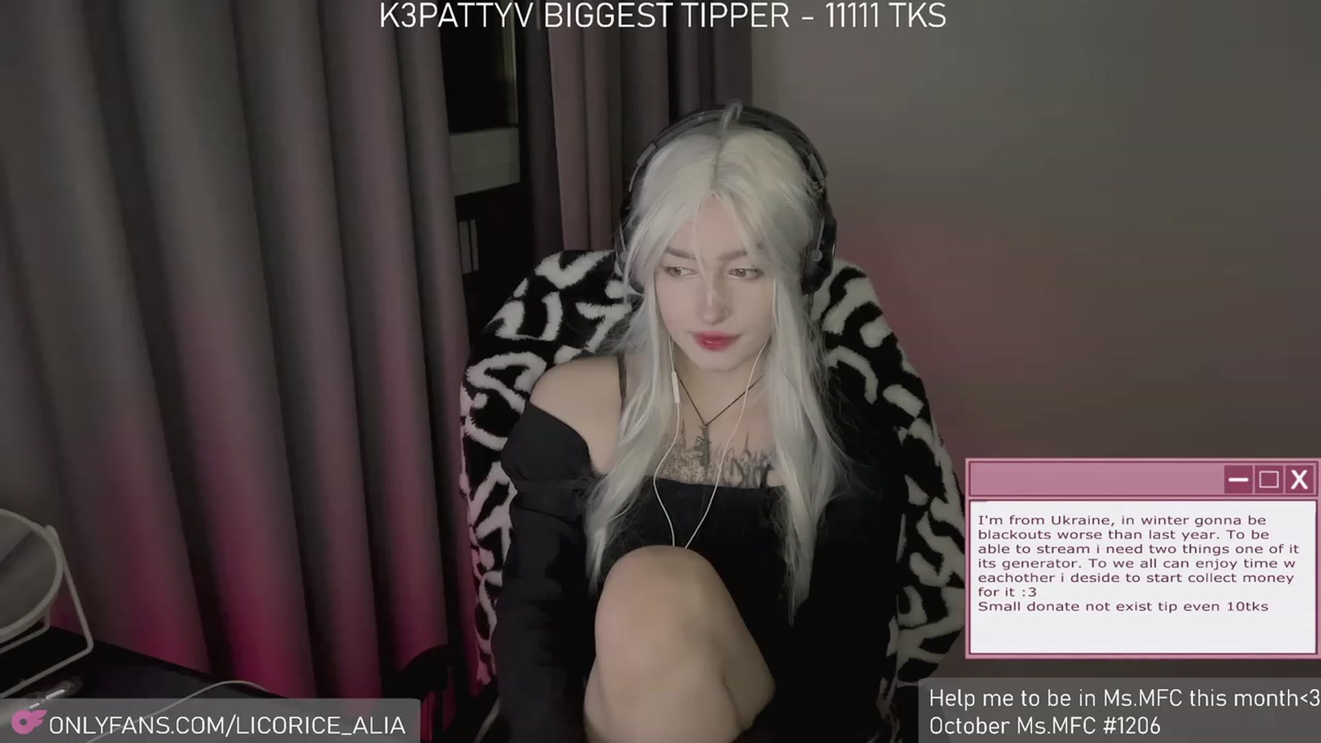Gallery image thumbnail from Licorice_Alia's myfreecams stream on, 11/19/2023, 03:28 image 2 of 20