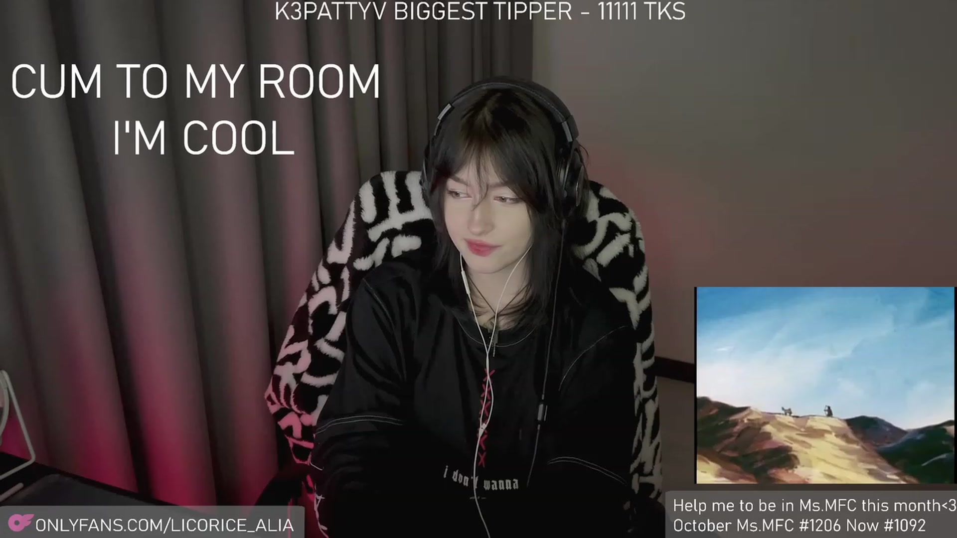 Gallery image thumbnail from Licorice_Alia's myfreecams stream on, 11/25/2023, 04:46 image 18 of 20