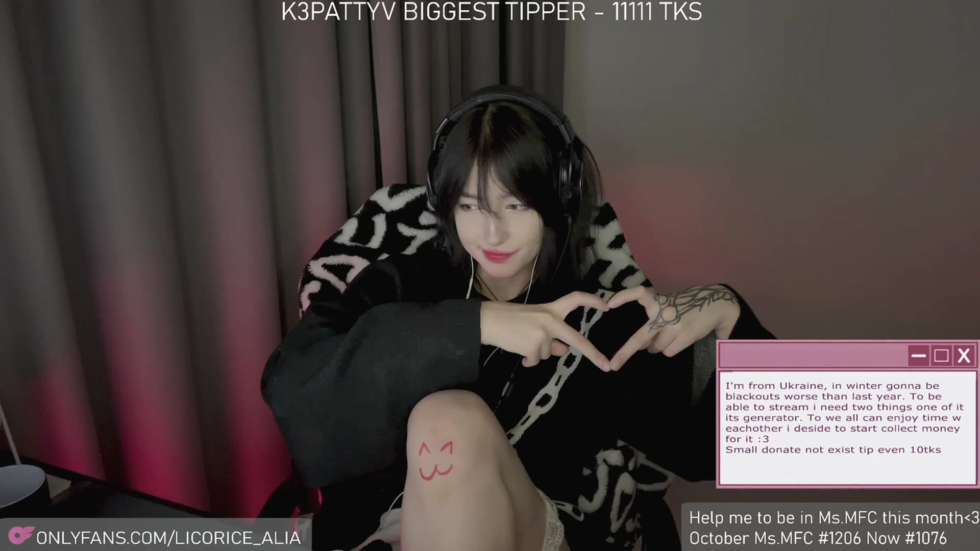 Gallery image thumbnail from Licorice_Alia's myfreecams stream on, 11/26/2023, 03:06 image 11 of 20