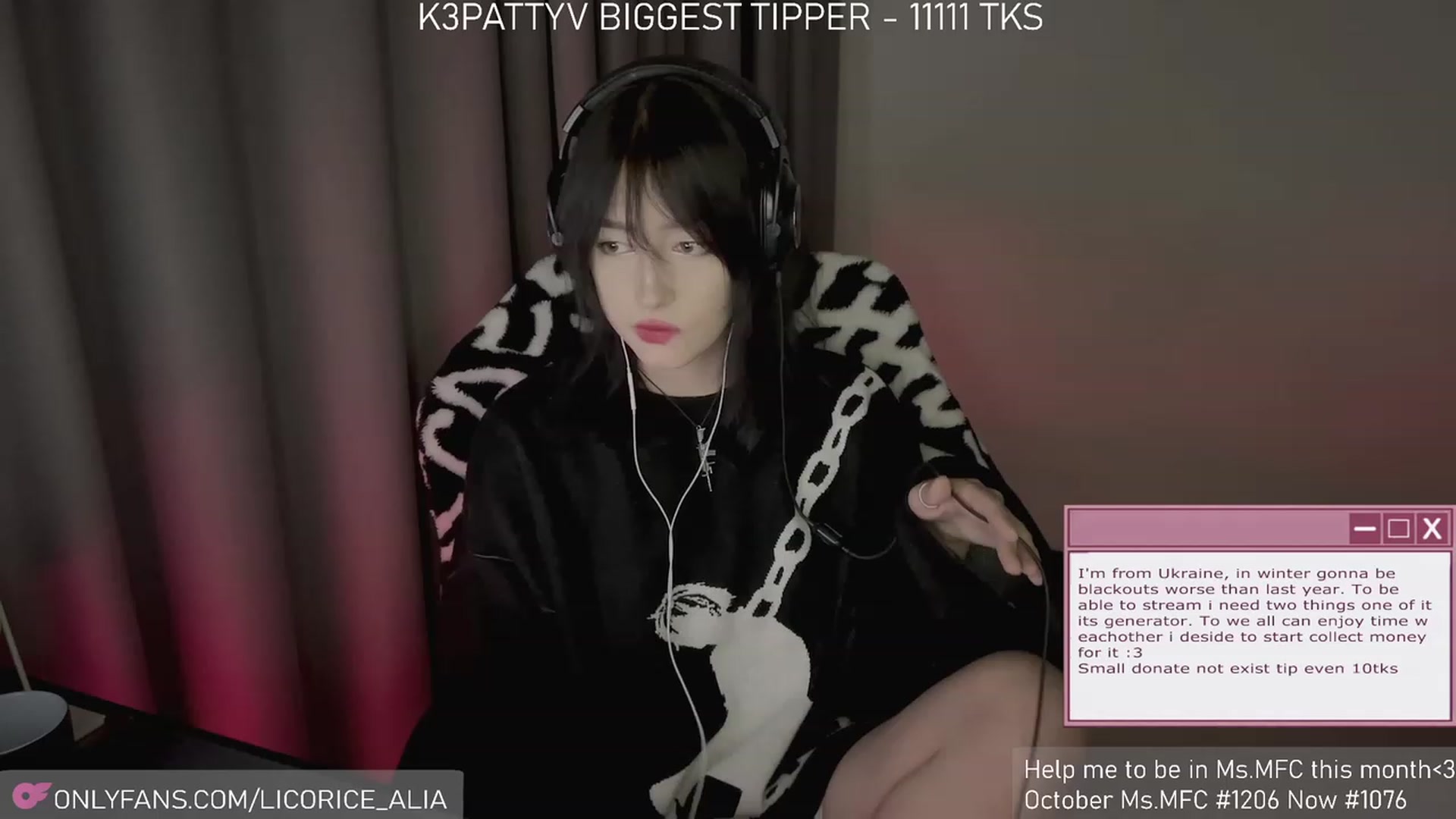 Gallery image thumbnail from Licorice_Alia's myfreecams stream on, 11/26/2023, 03:06 image 5 of 20