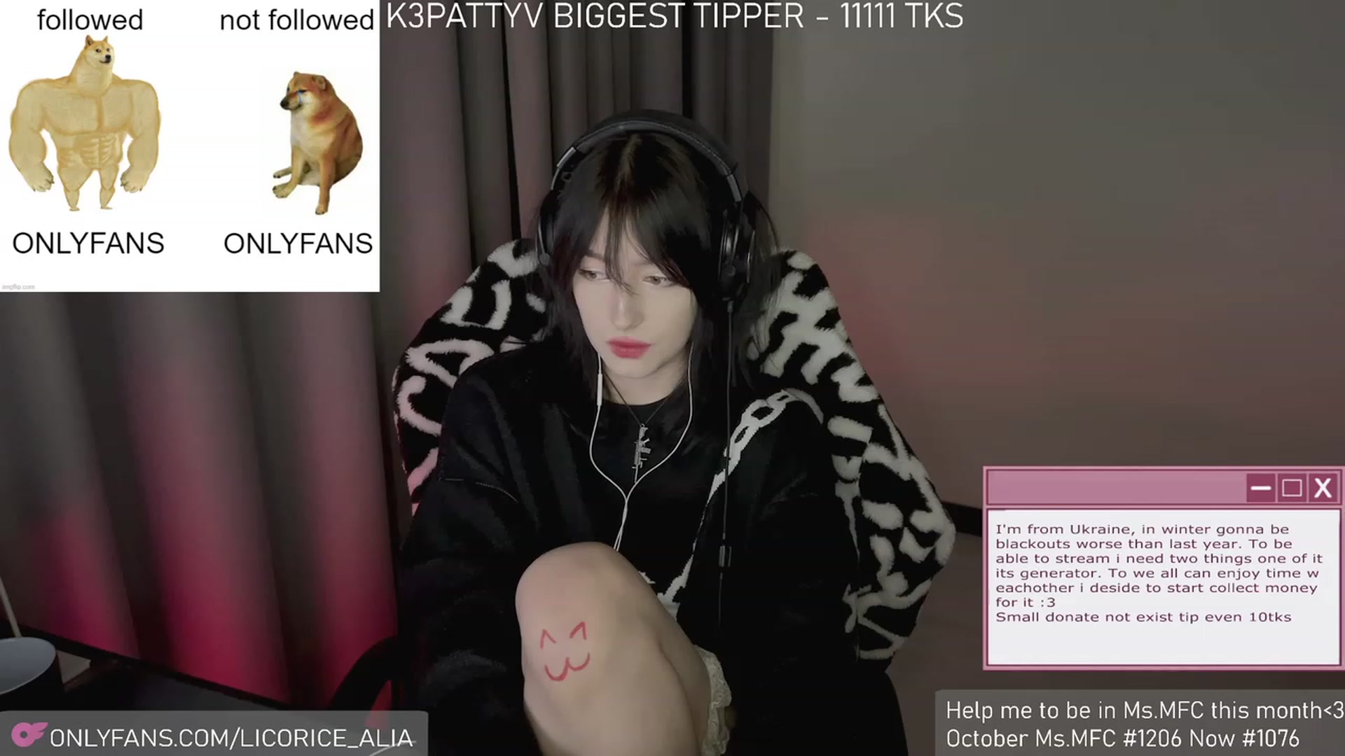 Gallery image thumbnail from Licorice_Alia's myfreecams stream on, 11/26/2023, 03:40 image 13 of 20