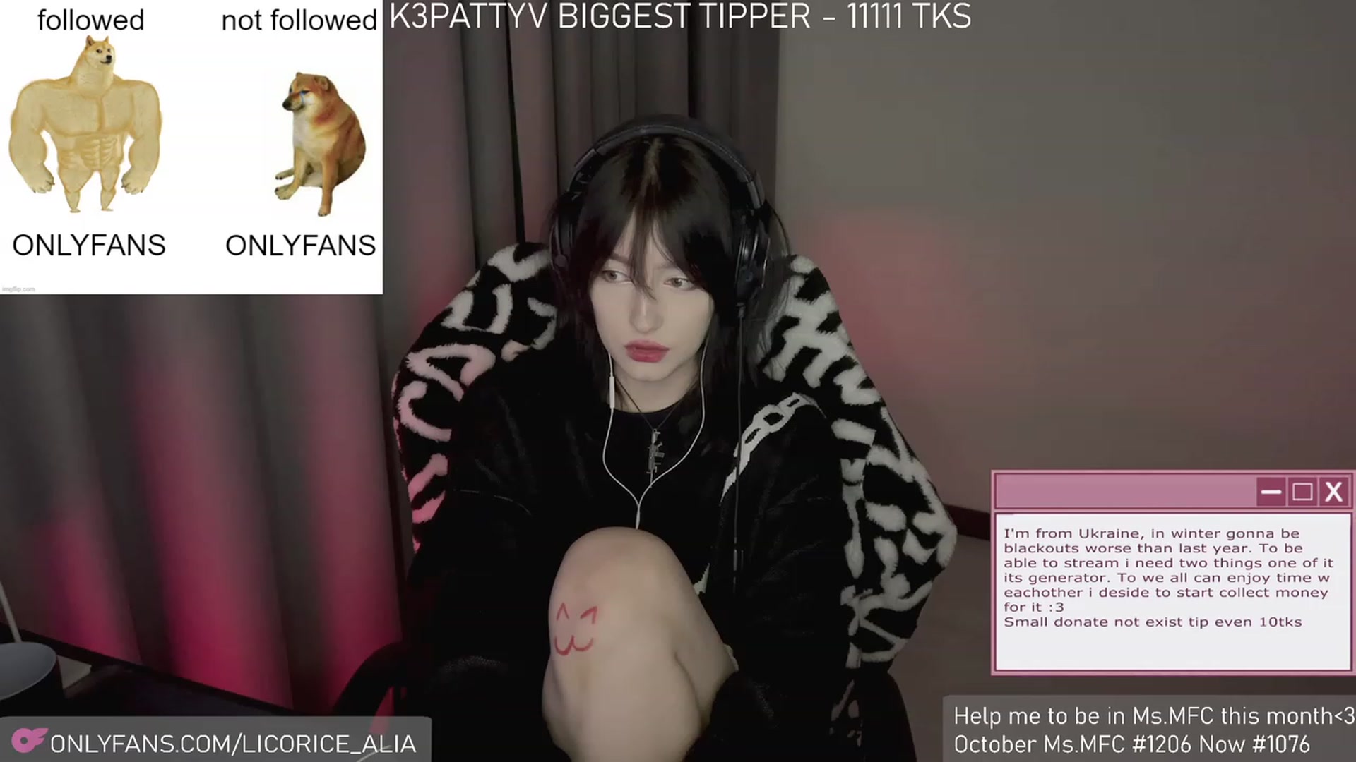 Gallery image thumbnail from Licorice_Alia's myfreecams stream on, 11/26/2023, 03:40 image 16 of 20