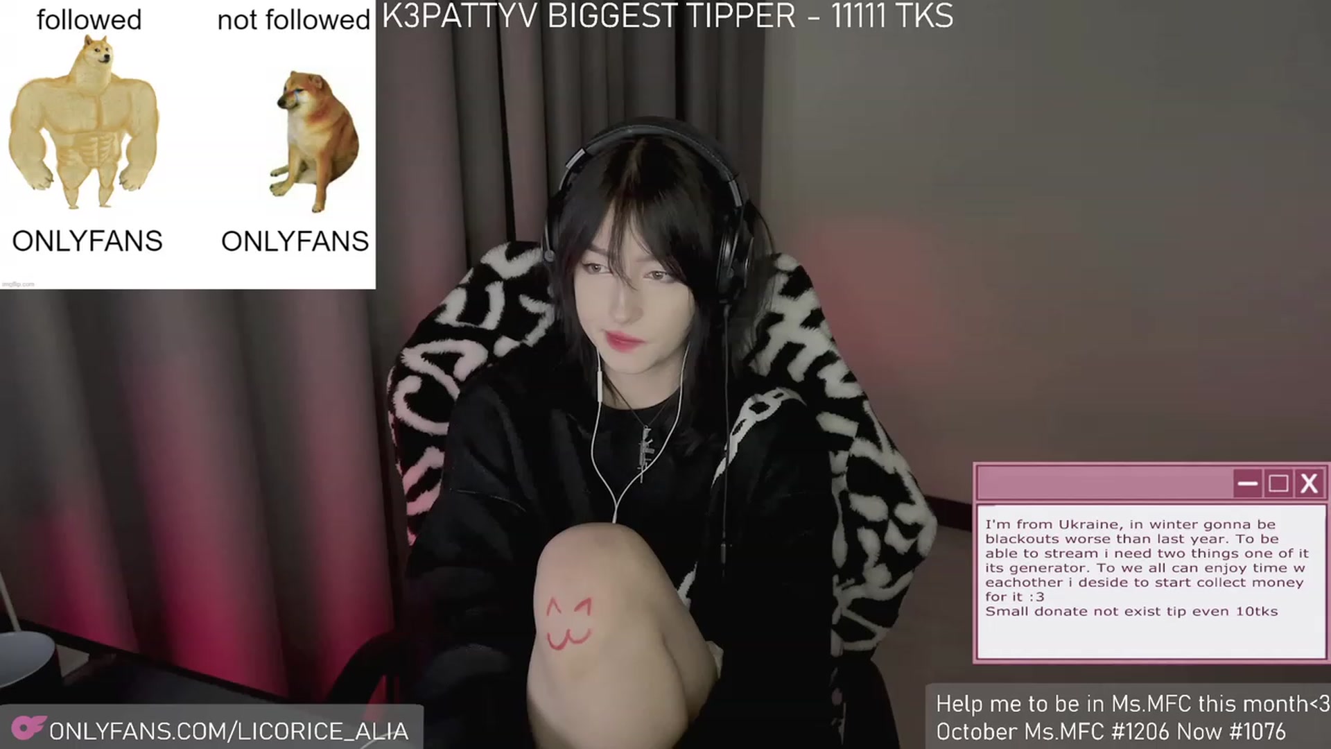 Gallery image thumbnail from Licorice_Alia's myfreecams stream on, 11/26/2023, 03:40 image 20 of 20