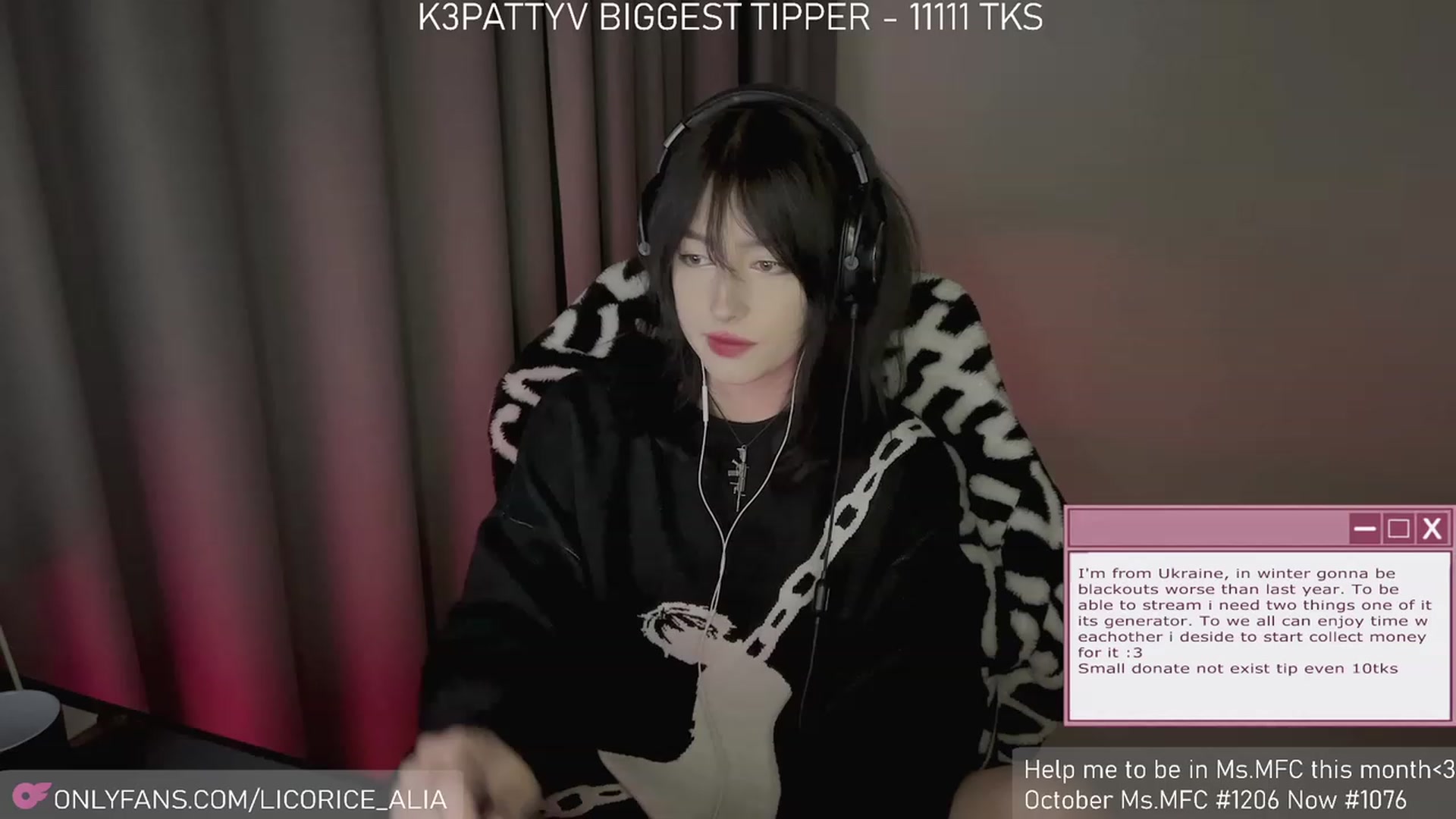 Gallery image thumbnail from Licorice_Alia's myfreecams stream on, 11/26/2023, 03:40 image 7 of 20