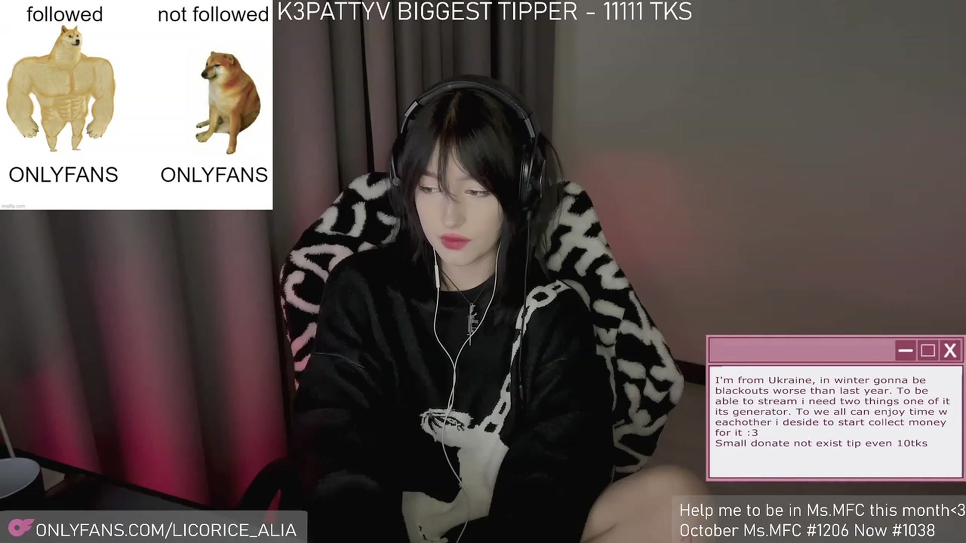 Gallery image thumbnail from Licorice_Alia's myfreecams stream on, 11/26/2023, 04:16 image 2 of 20